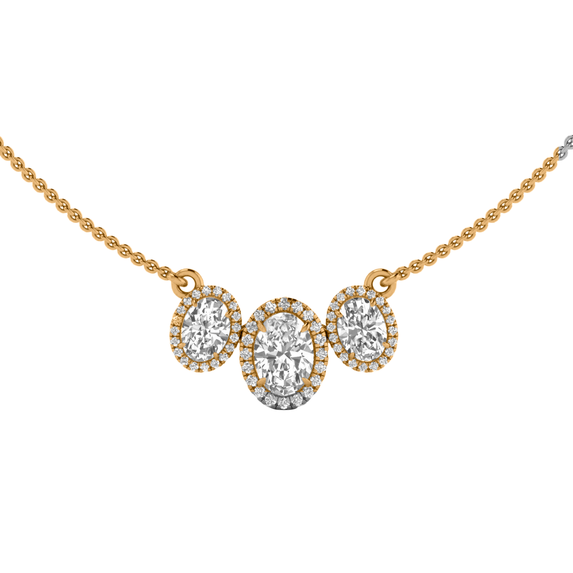 Jamie Diamond Necklace Oval - 2.3ct