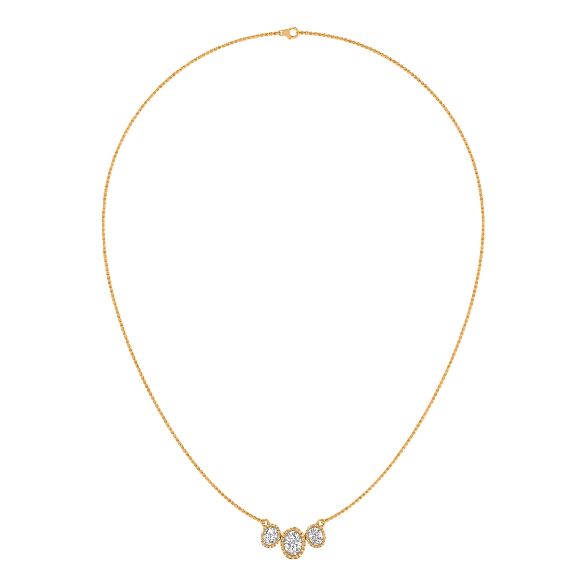 Jamie Diamanten Ketting Ovaal - 2.3ct