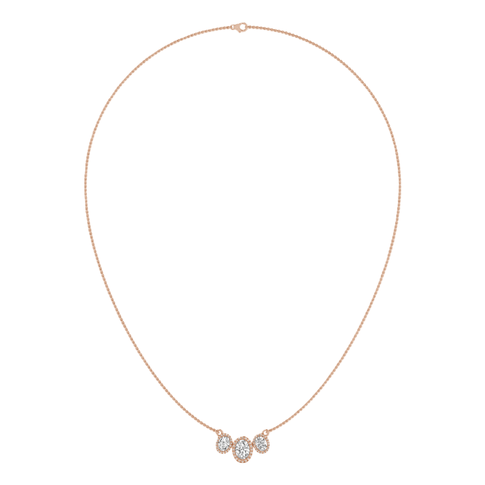 Jamie Diamanten Ketting Ovaal - 2.3ct