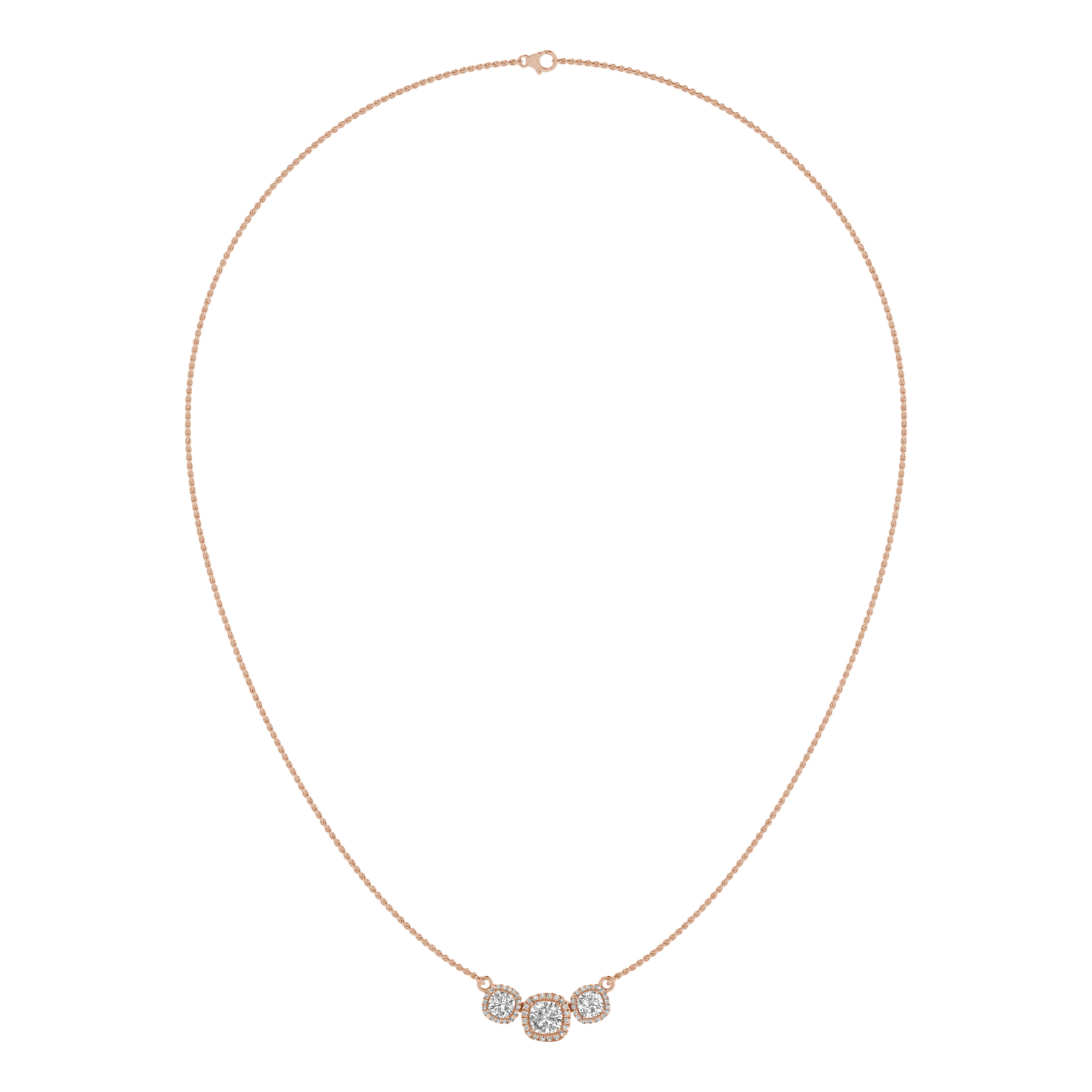 Jamie Diamanten Ketting Cushion - 2.2ct