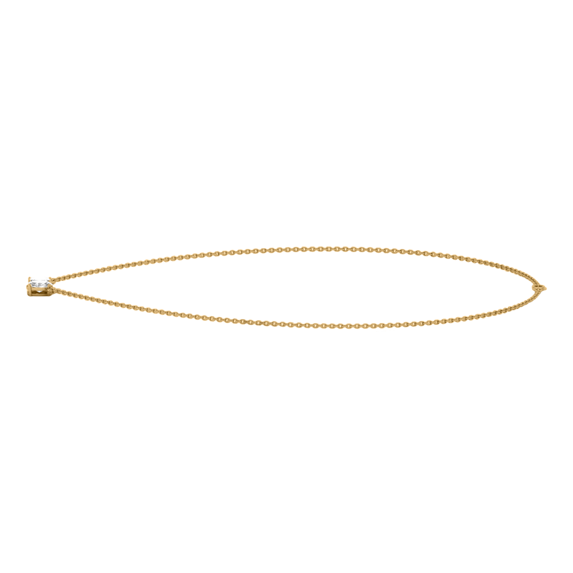 Teddy Diamanten Toi Et Moi Ketting Emerald & Ovaal - 2ct