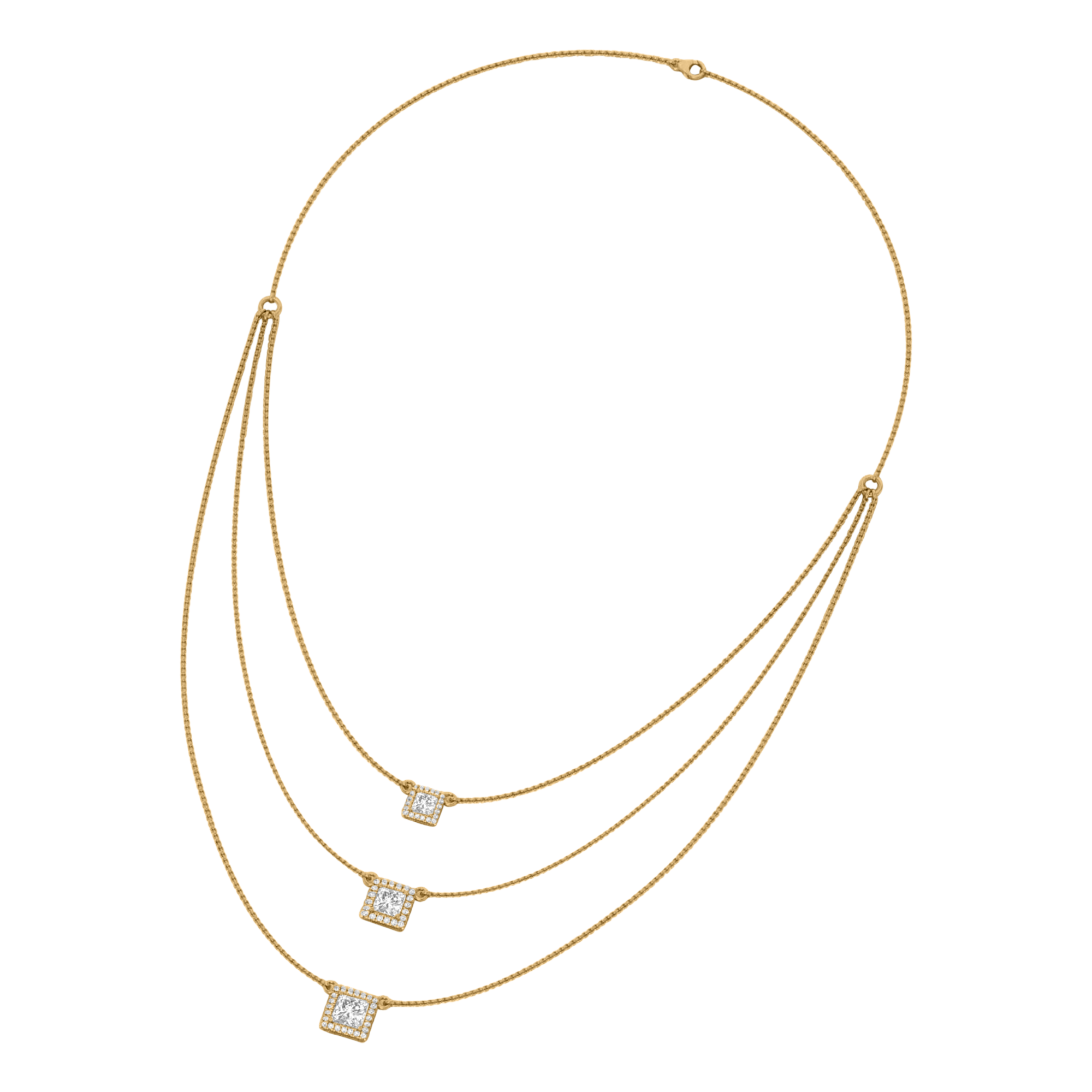 Jamie Diamanten Tennisketting Princess - 3.4ct
