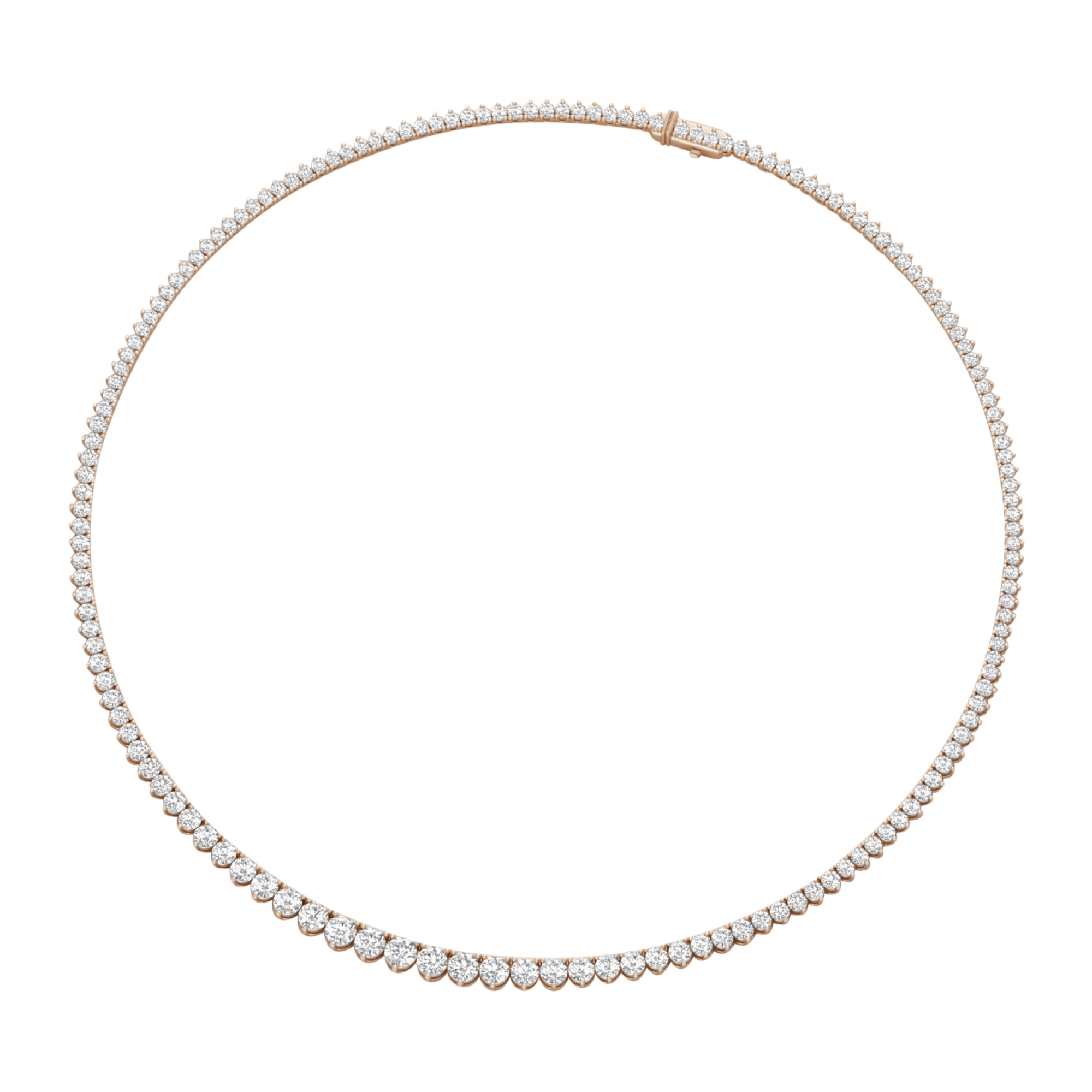 Esra Diamanten Tennisketting Briljant - 15ct