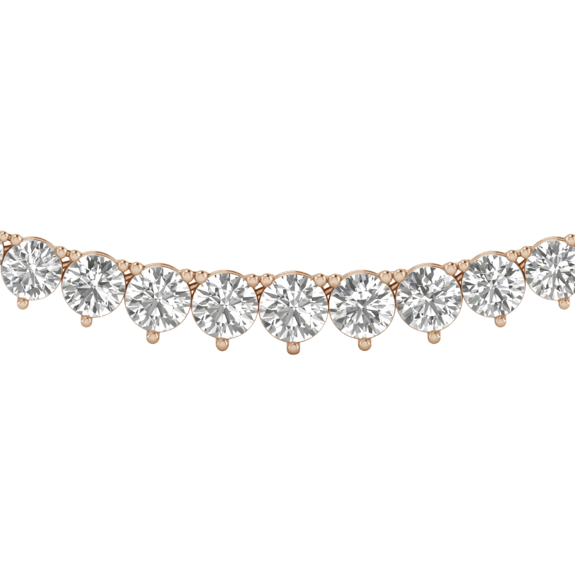 Esra Diamanten Tennisketting Briljant - 15ct