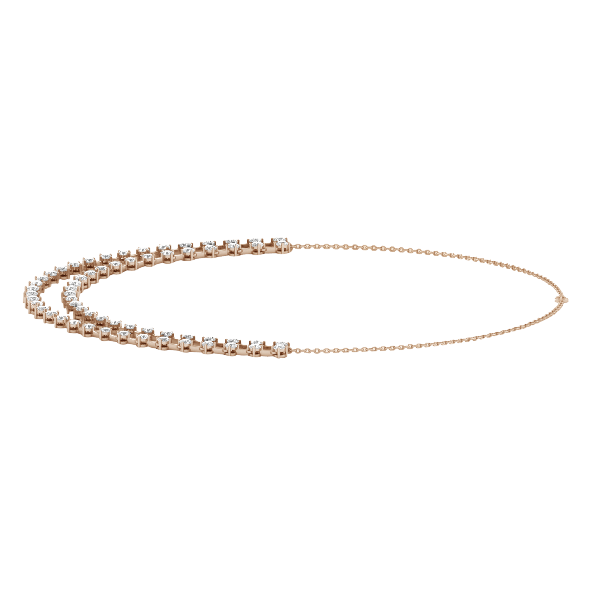 Nové Diamanten Ketting Briljanten - 10.2ct