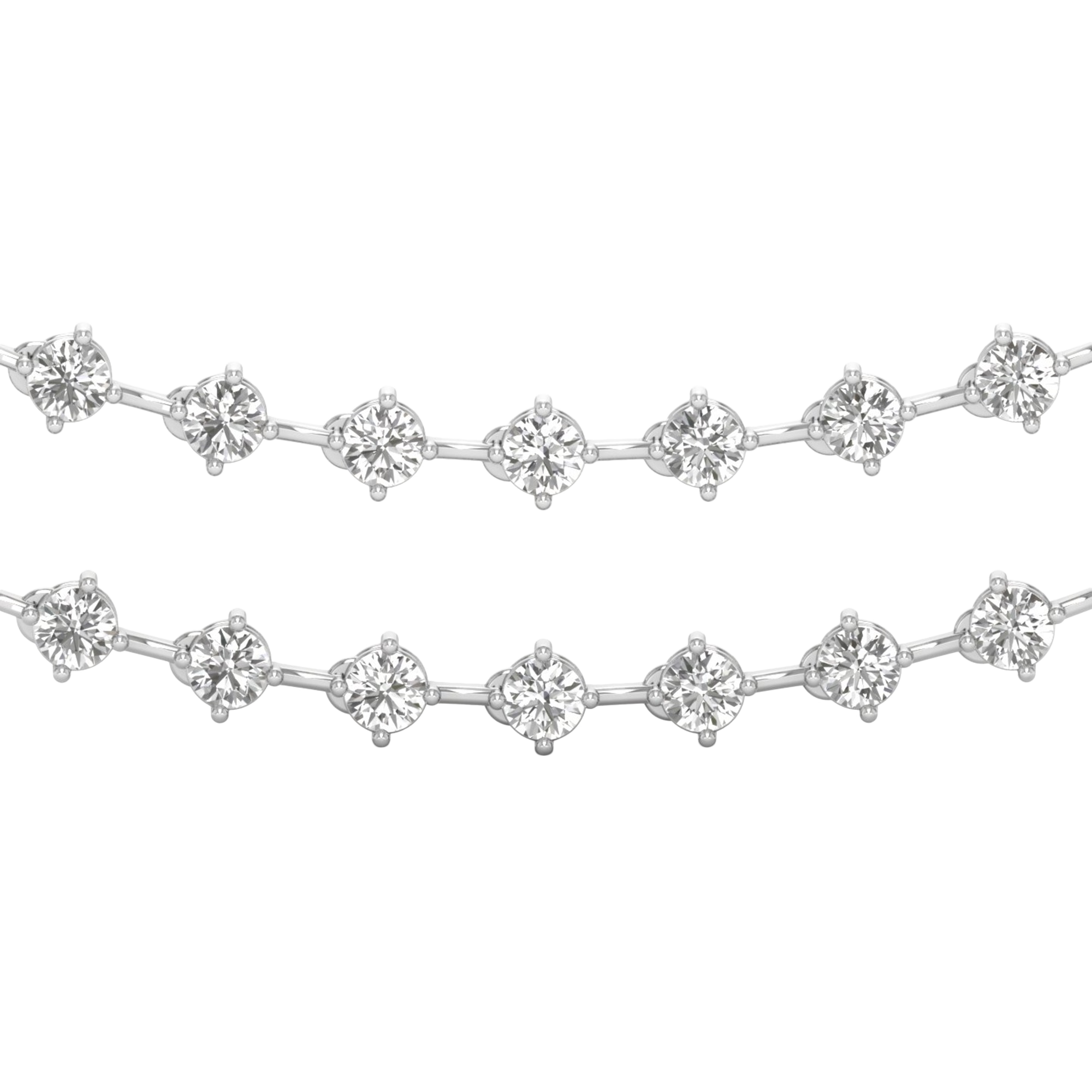 Nové Diamanten Ketting Briljanten - 10.2ct