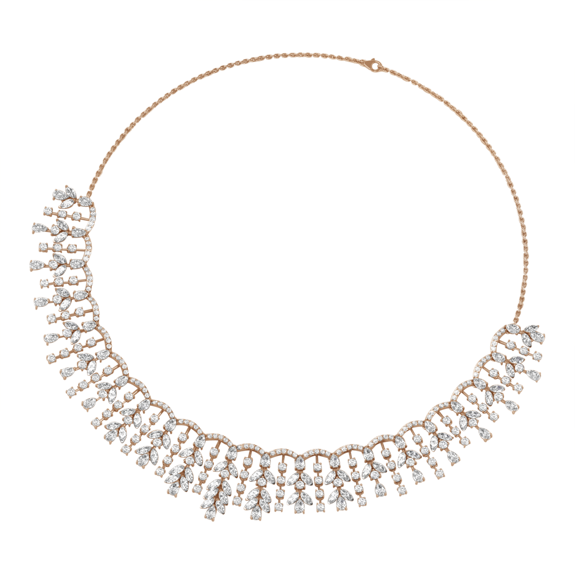 Halskette von 21,16 Karat mit birnenförmigem Hauptstein von 0,155952 Karat – 095