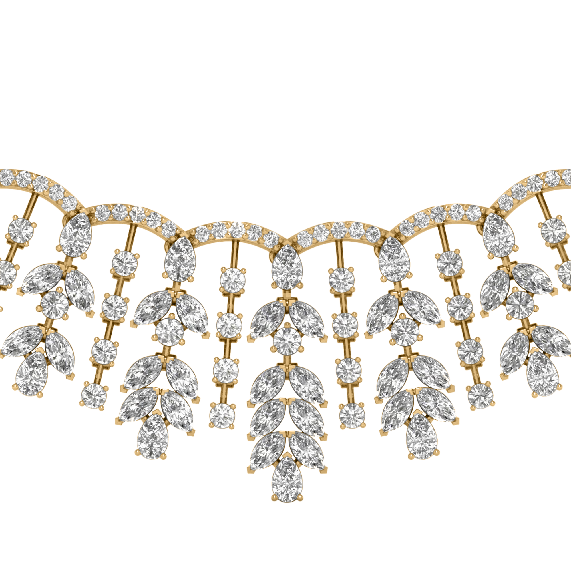 Halskette von 21,16 Karat mit birnenförmigem Hauptstein von 0,155952 Karat – 095