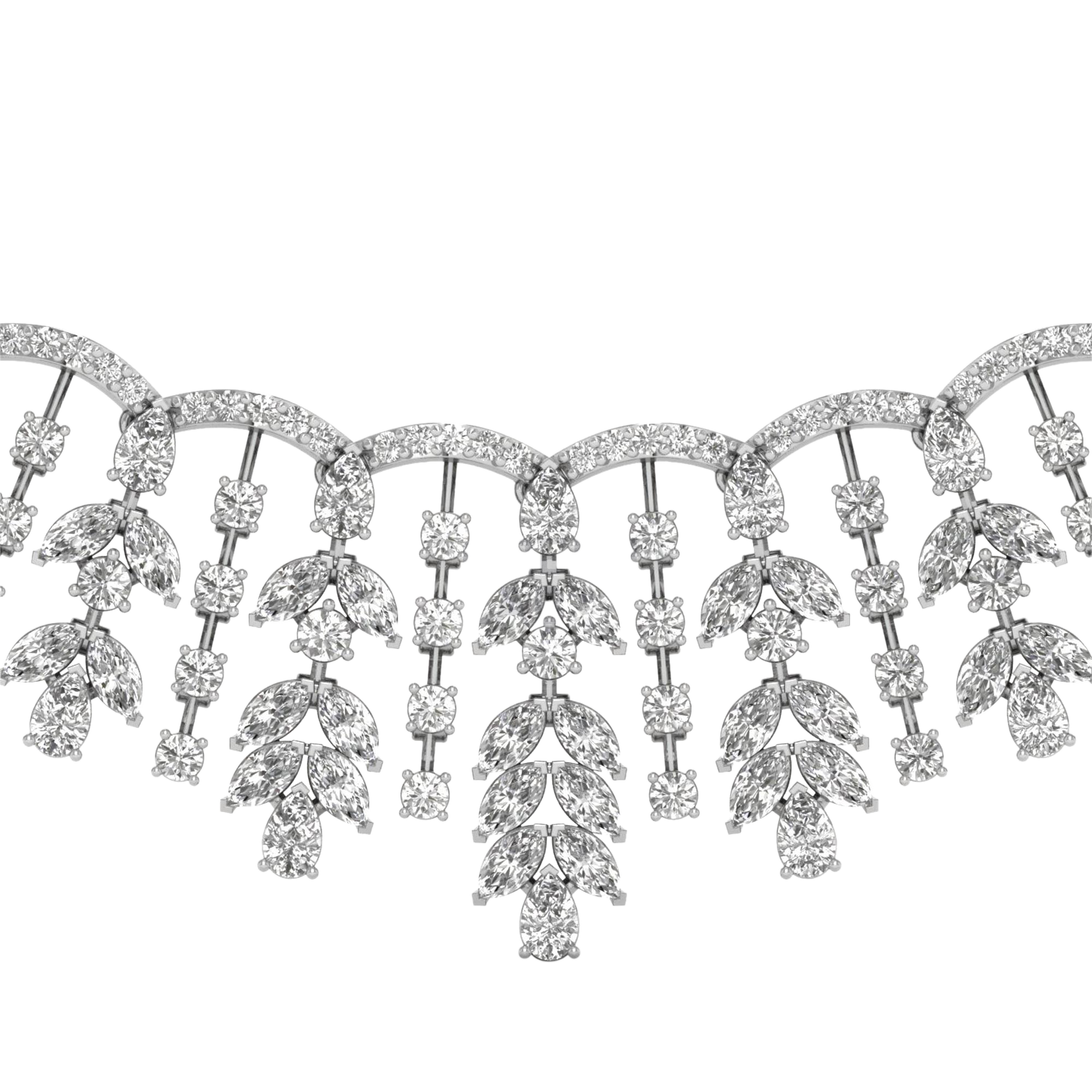 Halskette von 21,16 Karat mit birnenförmigem Hauptstein von 0,155952 Karat – 095