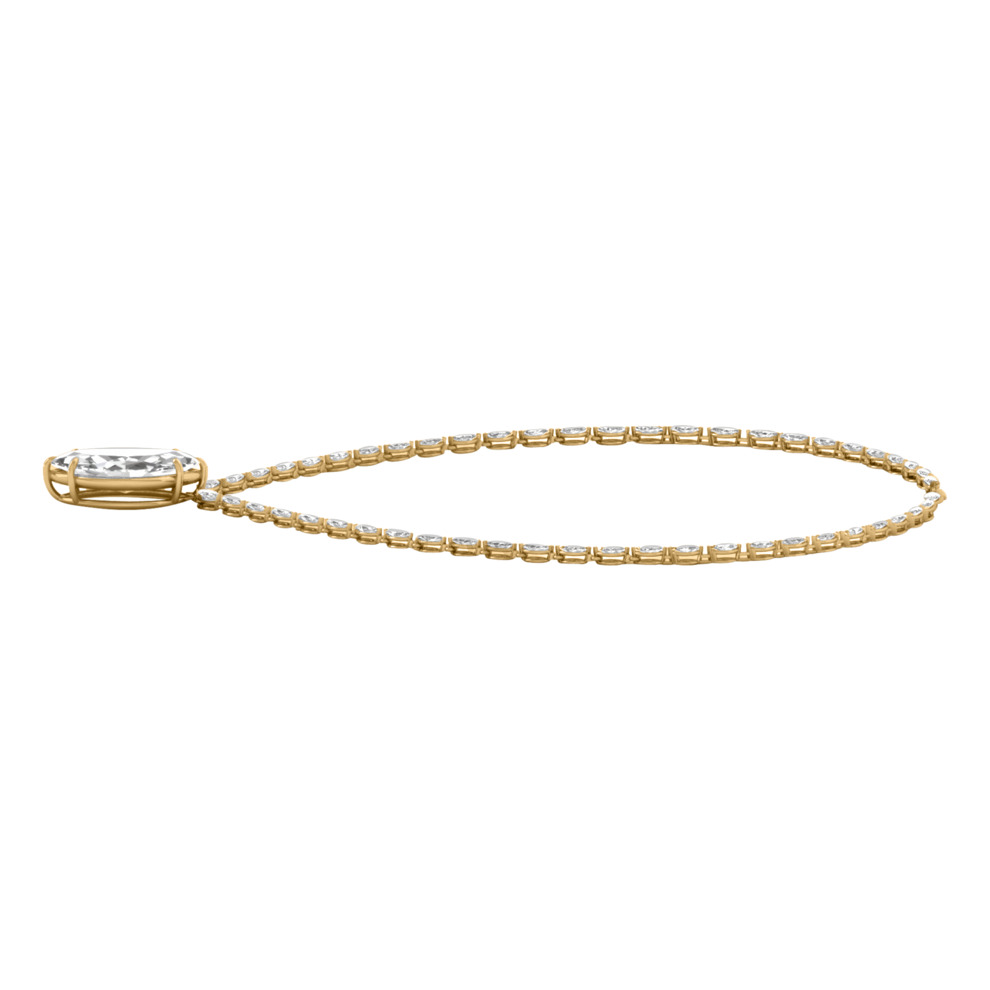 Anke Diamante Ketting Markies - 30ct