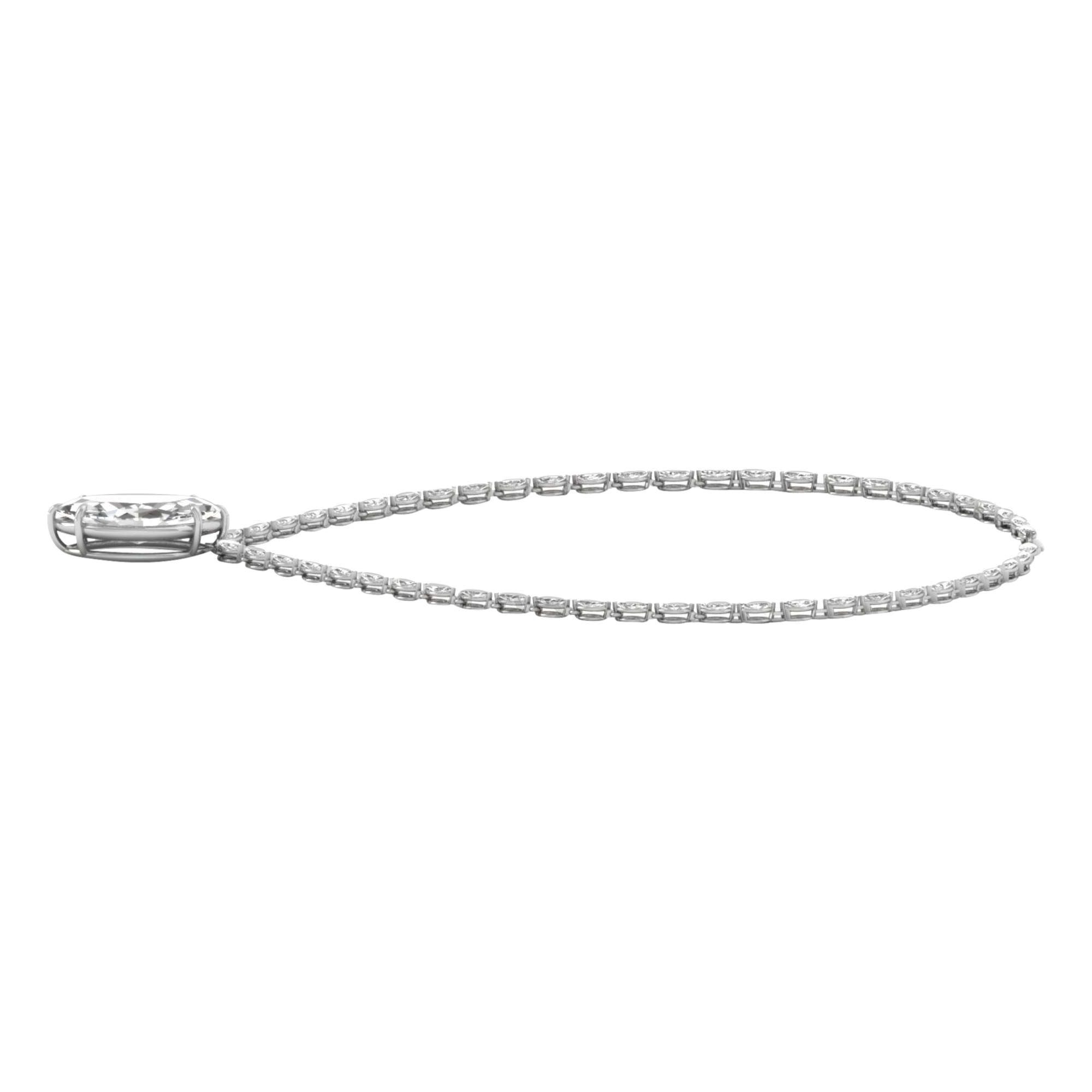 Anke Diamante Ketting Markies - 30ct