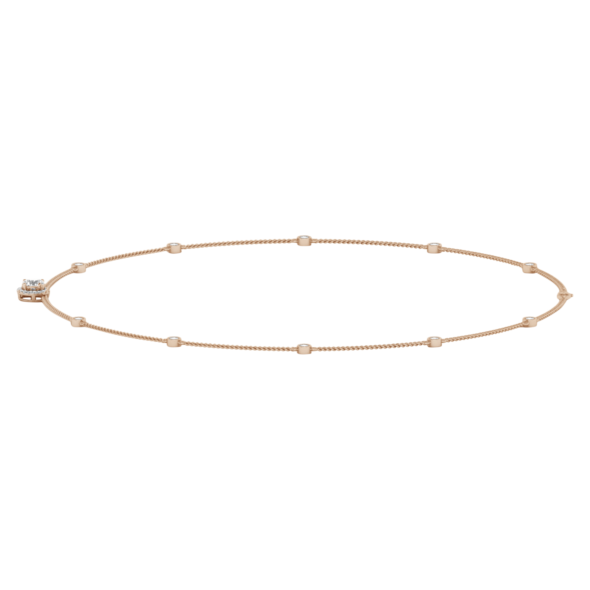 Nine Diamanten Ketting Briljant - 2.2ct