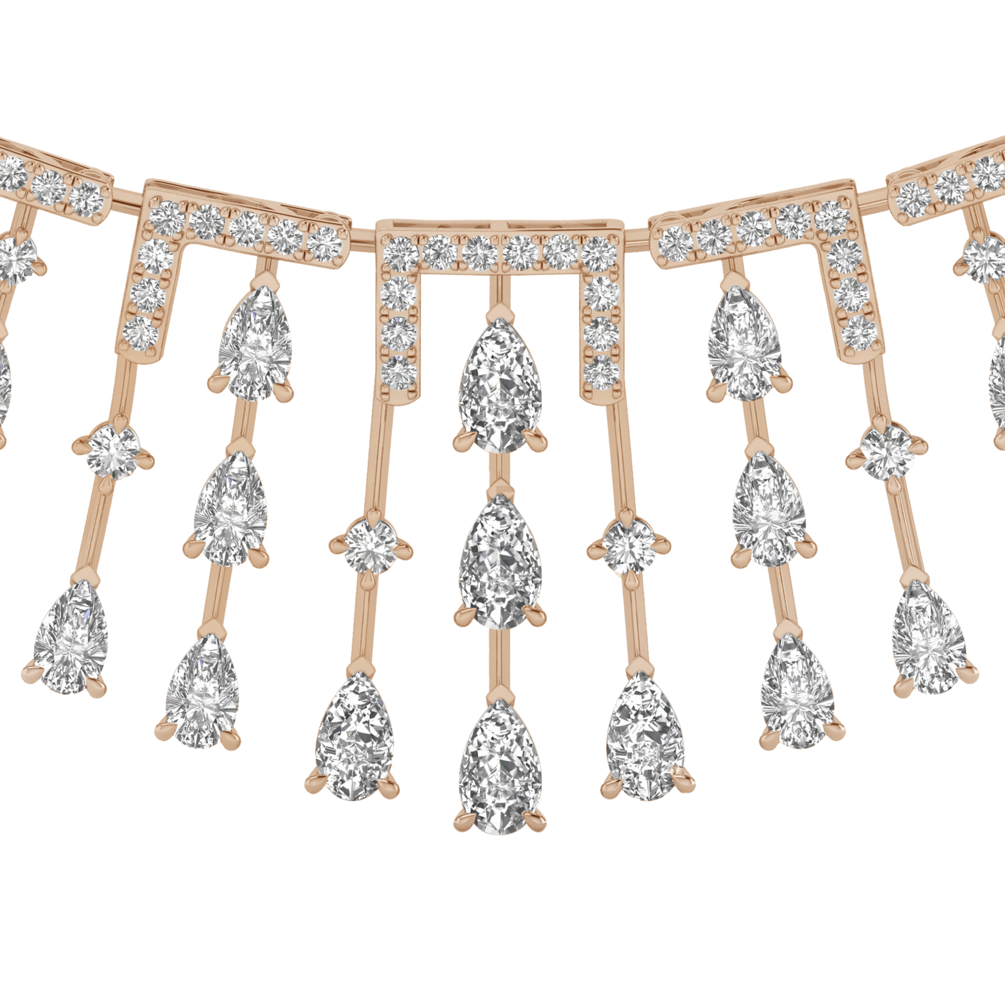 Cisca Diamanten Ketting Peer - 8.9ct