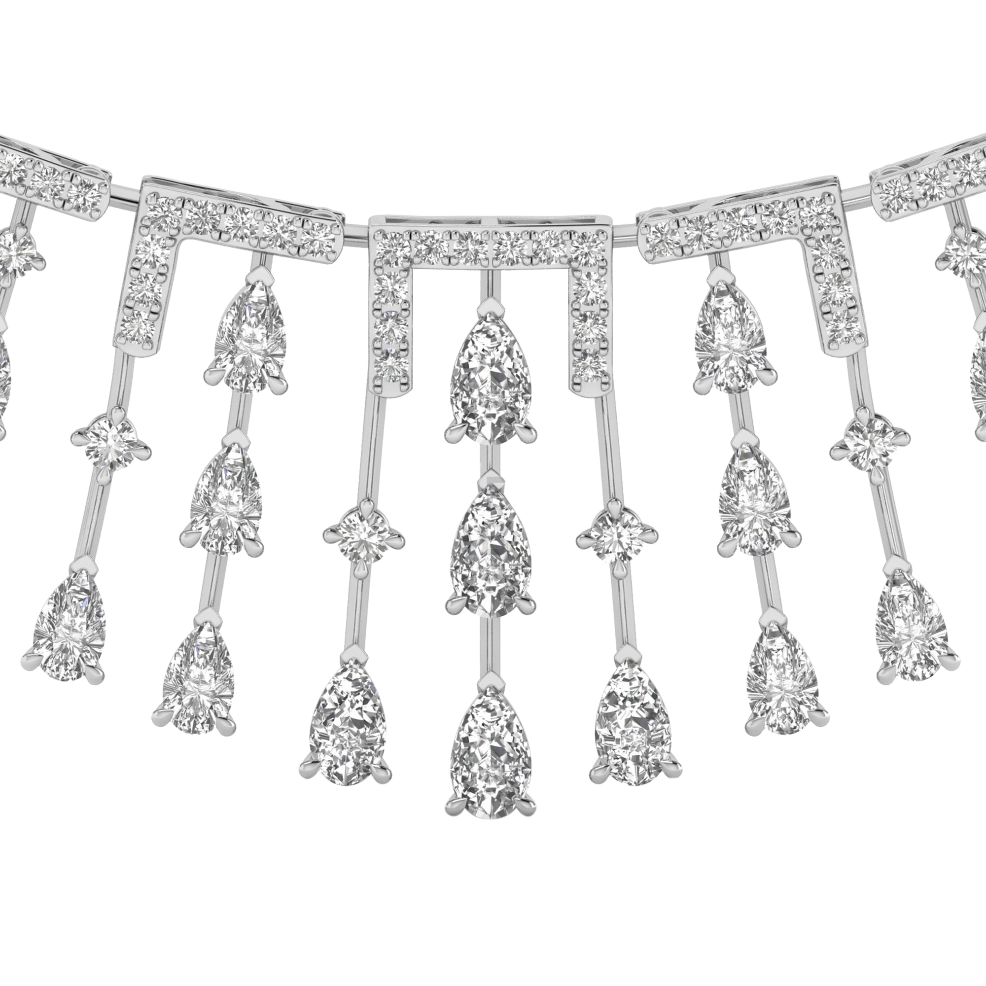Cisca Diamanten Ketting Peer - 8.9ct