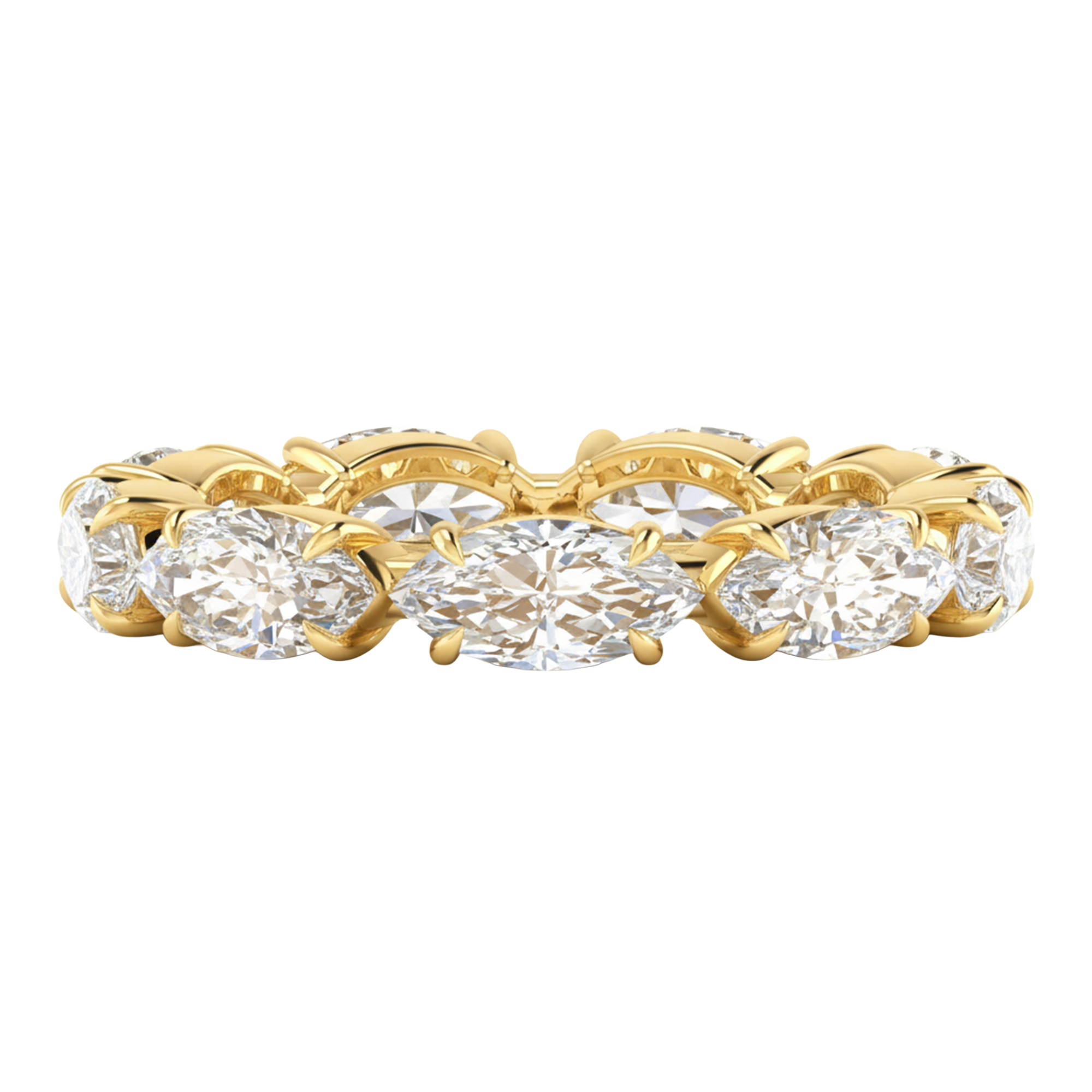 Marquise eternity ring 2,97 karaat volledig rondom gezet