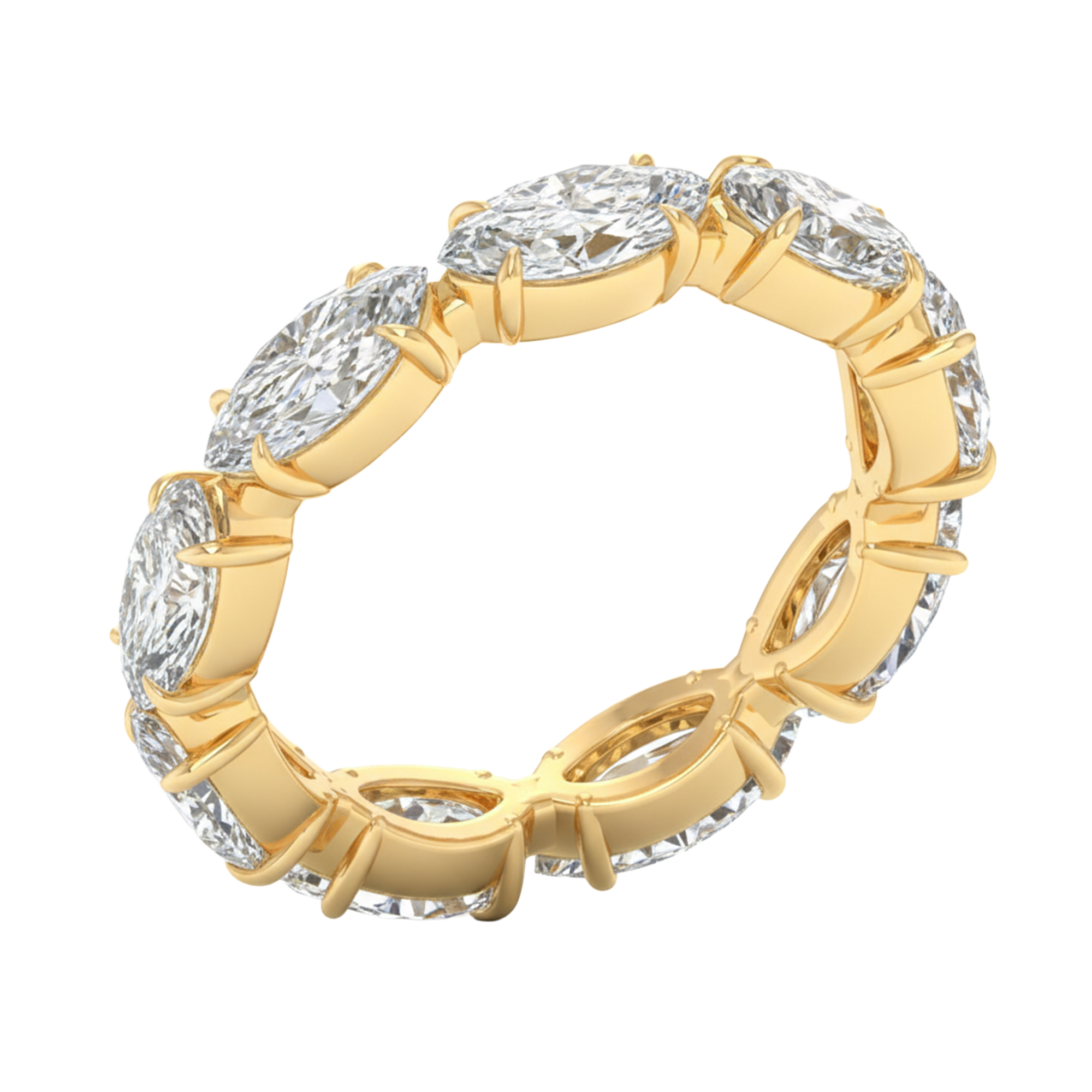 Marquise eternity ring 2,97 karaat volledig rondom gezet