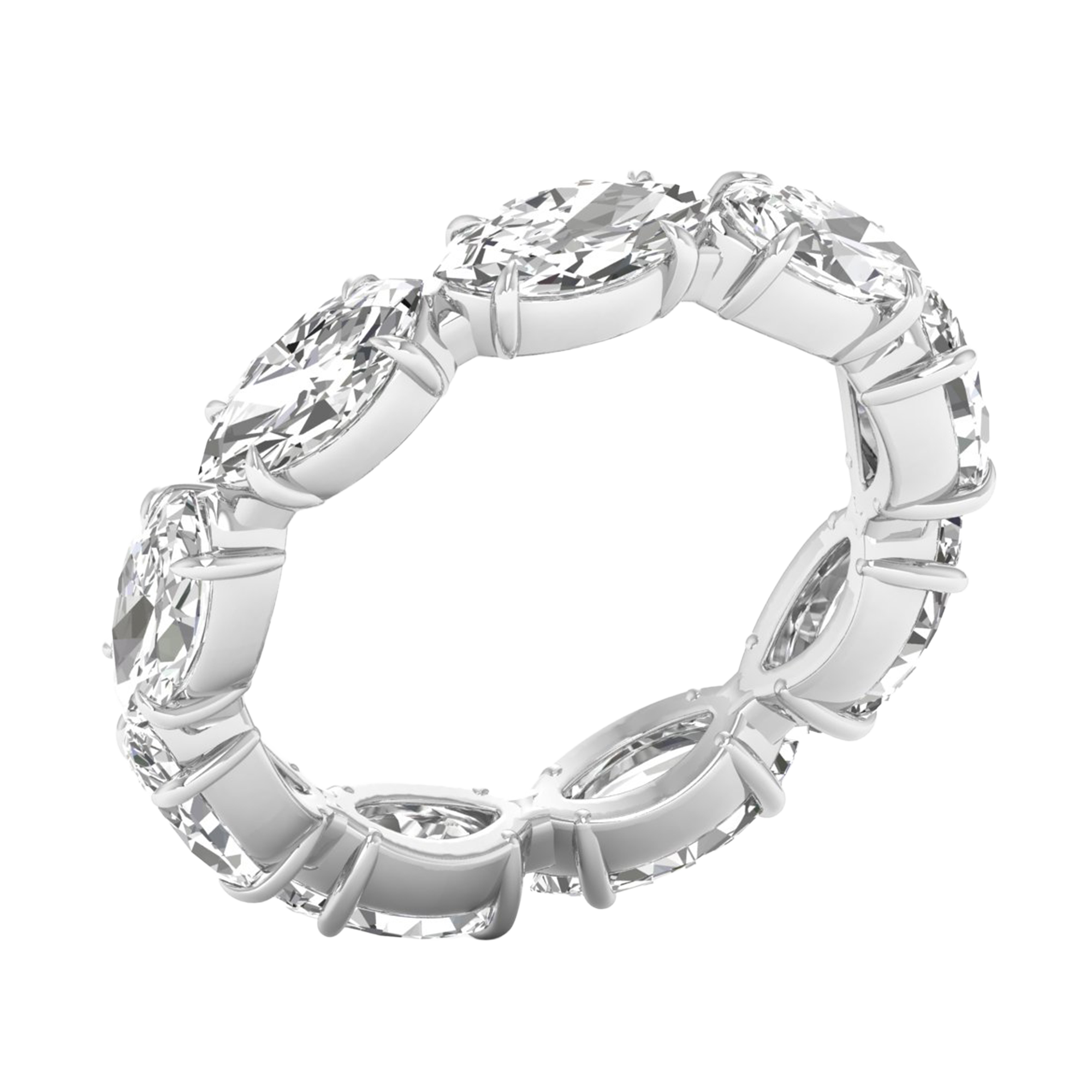 Marquise eternity ring 2,97 karaat volledig rondom gezet