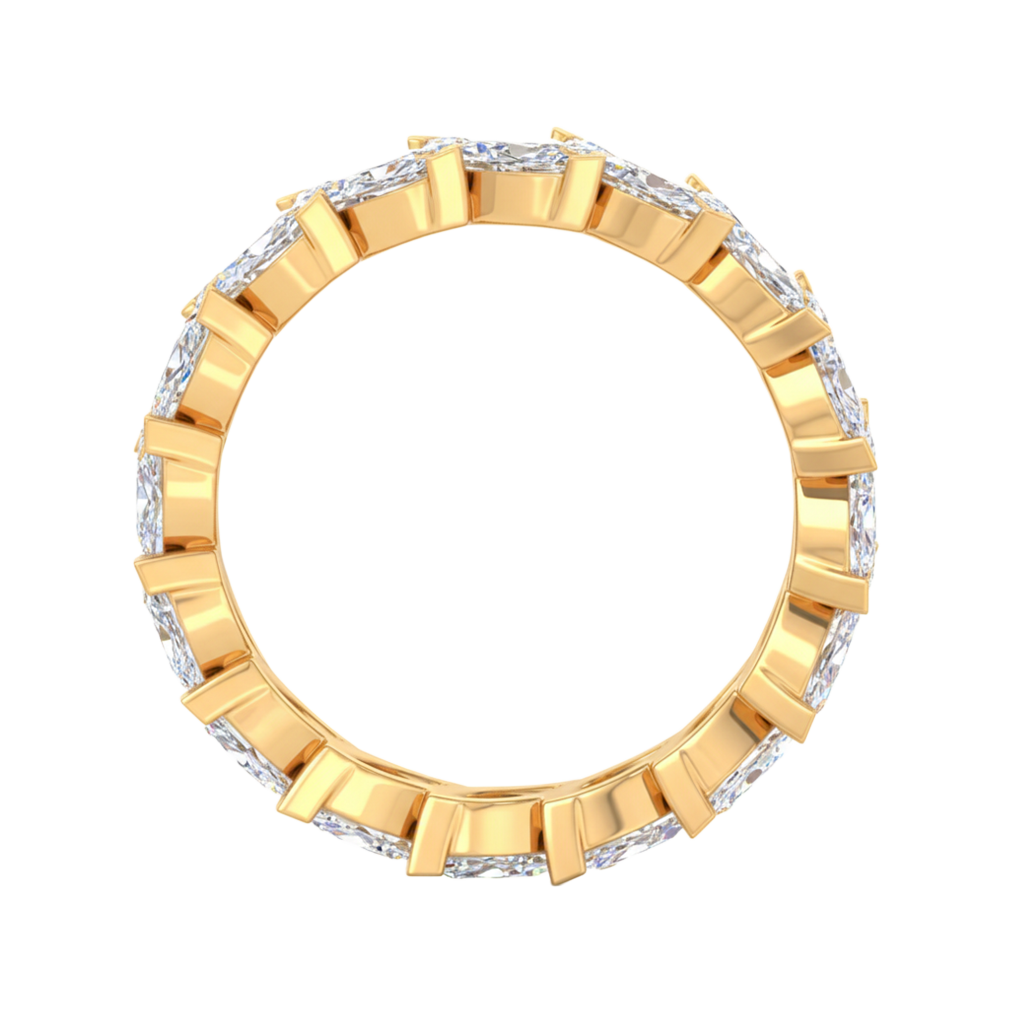 Marquise eternity ring 4.55 karaat volledig rondom gezet