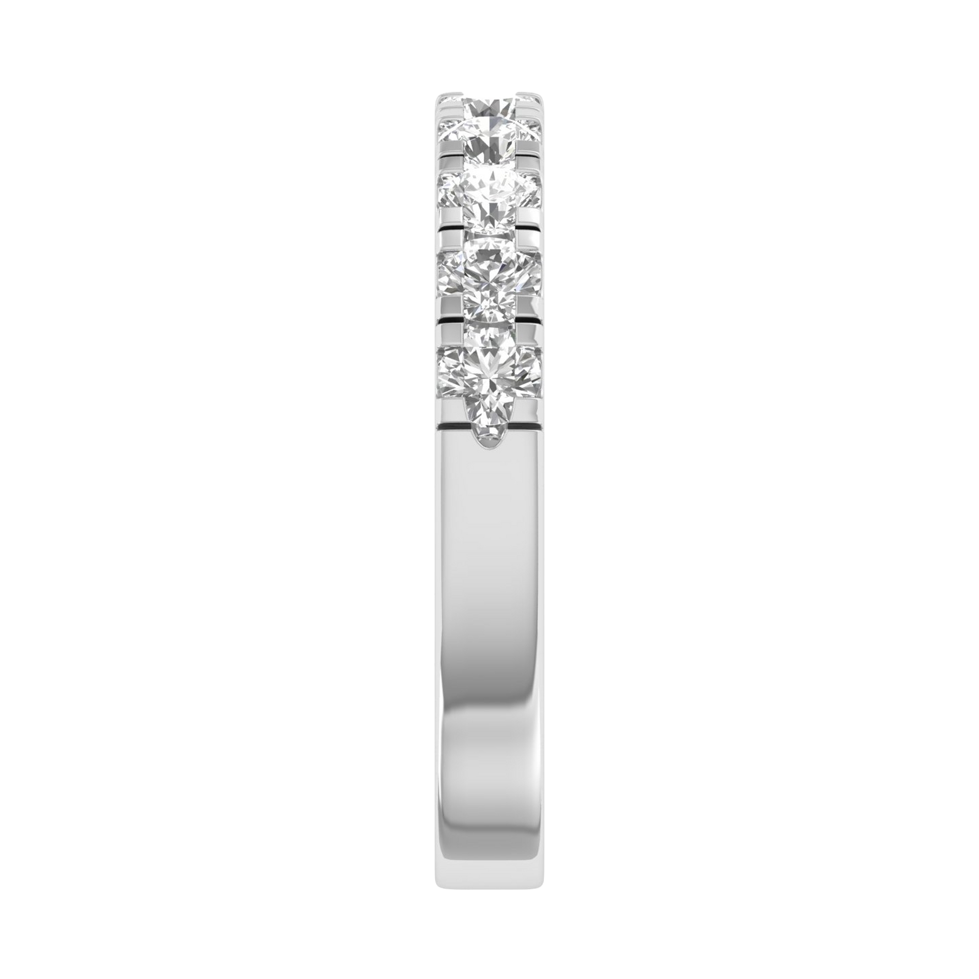 Rond half‑eternity ring 0.73 tot 0.78 karaat pavé‑zetting