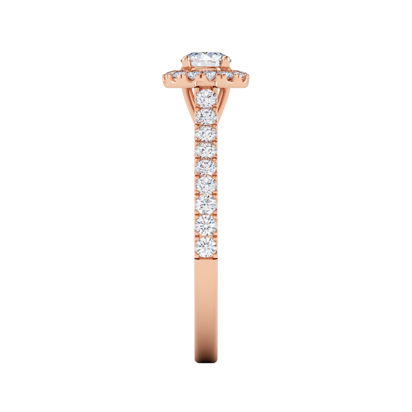 Jackie Halo Ring Rund 0,95 bis 3,65 Karat
