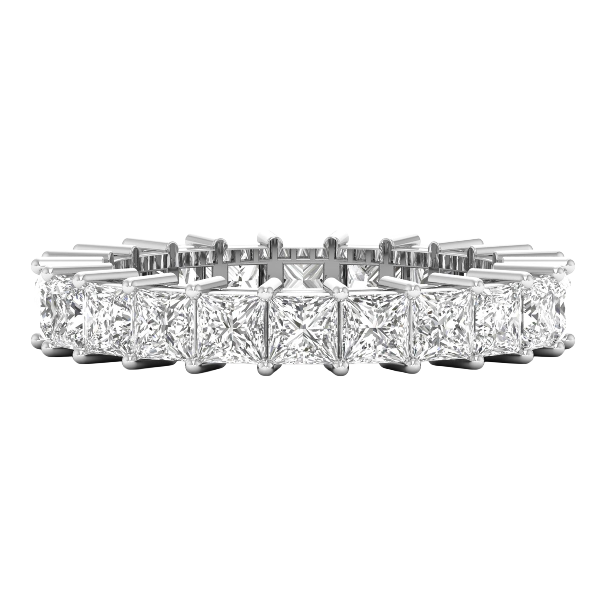 Princess eternity ring 3.73 karaat volledig rondom gezet