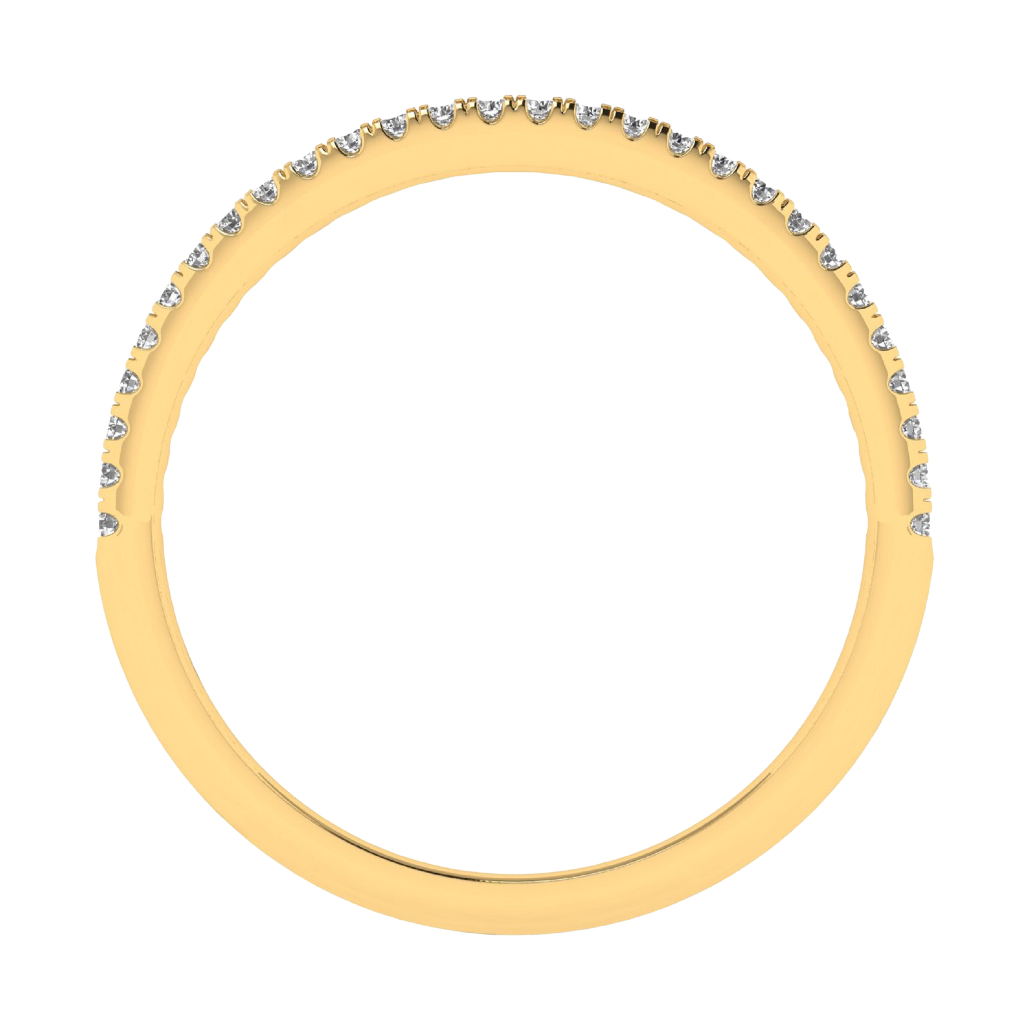 Aanschuifring met pavé diamanten 0.17 karaat