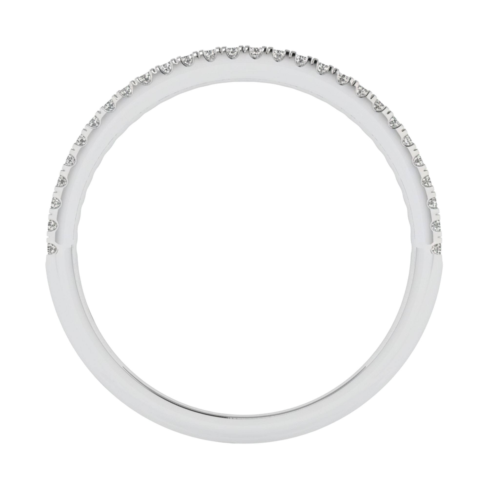 Aanschuifring met pavé diamanten 0.17 karaat