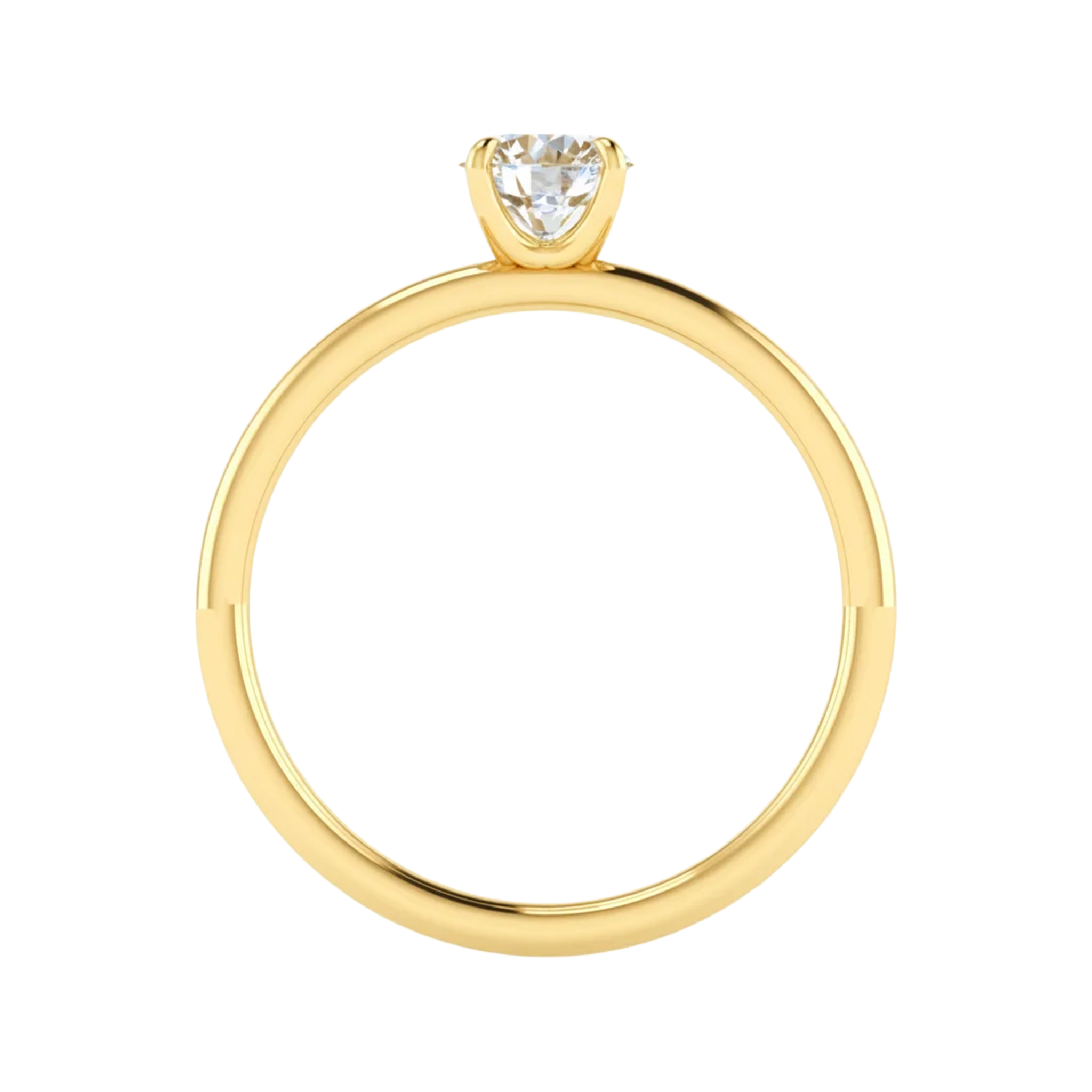 Solitaire ronde diamant ring 0.6 karaat