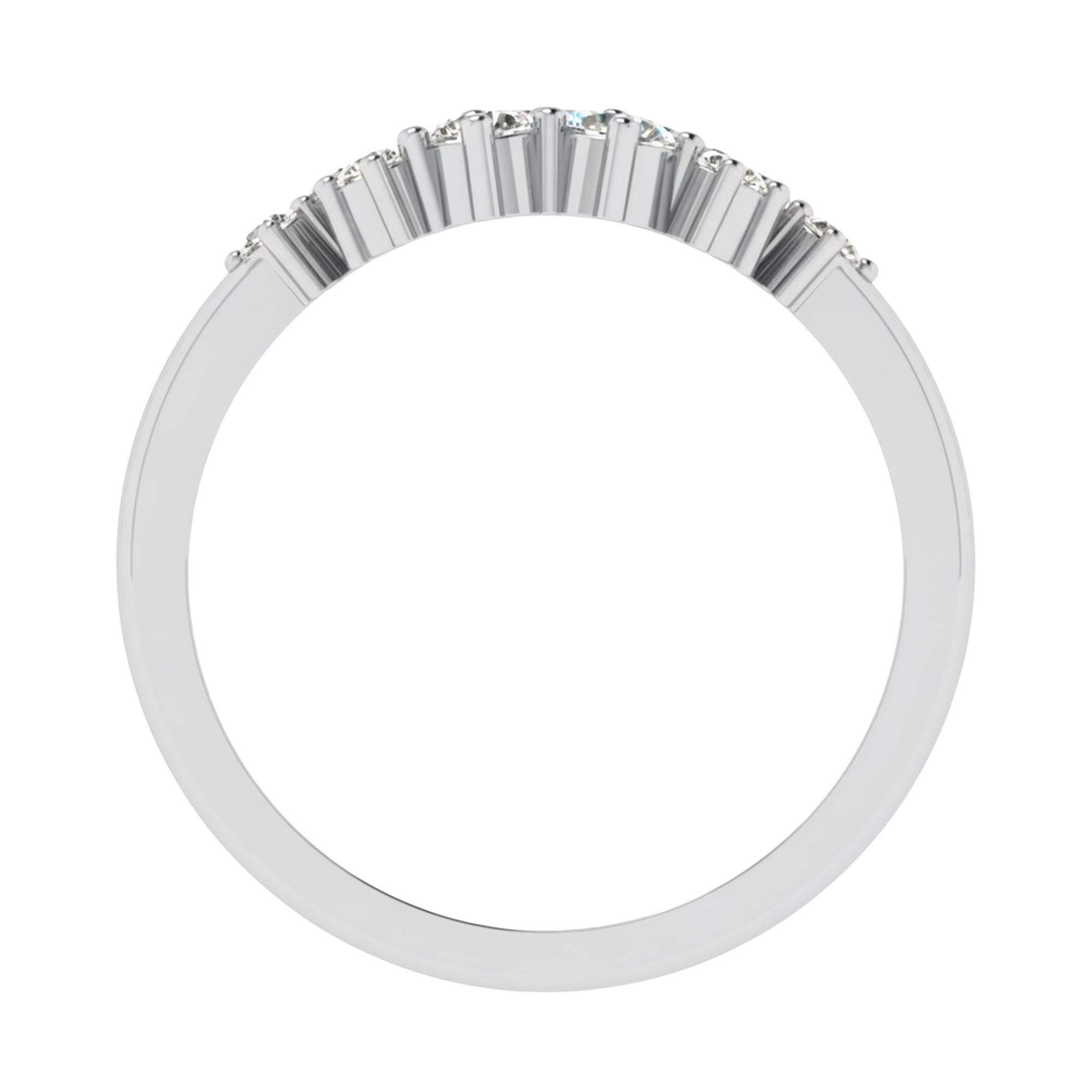 Entourage cluster ring met ronde diamanten 0,61 karaat