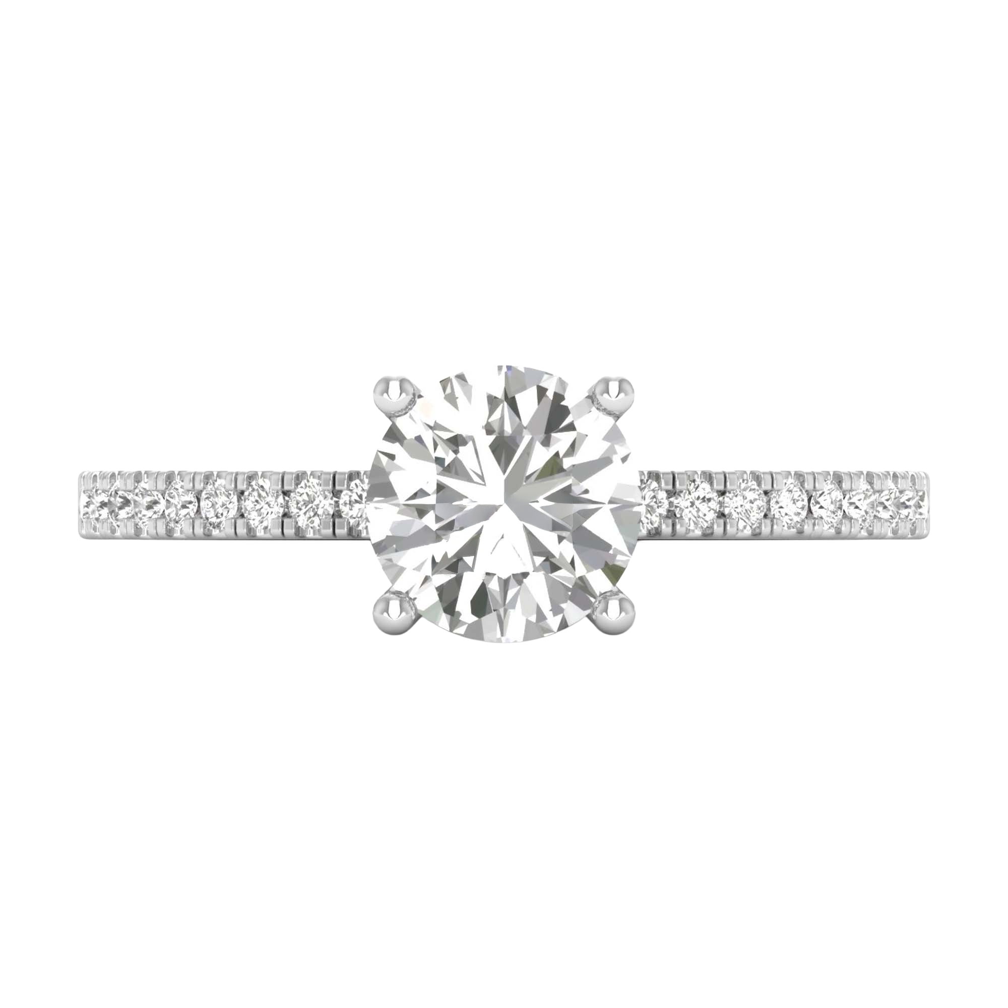 Portugiesischer Ringschliff mit Hidden Halo 1,2 Karat