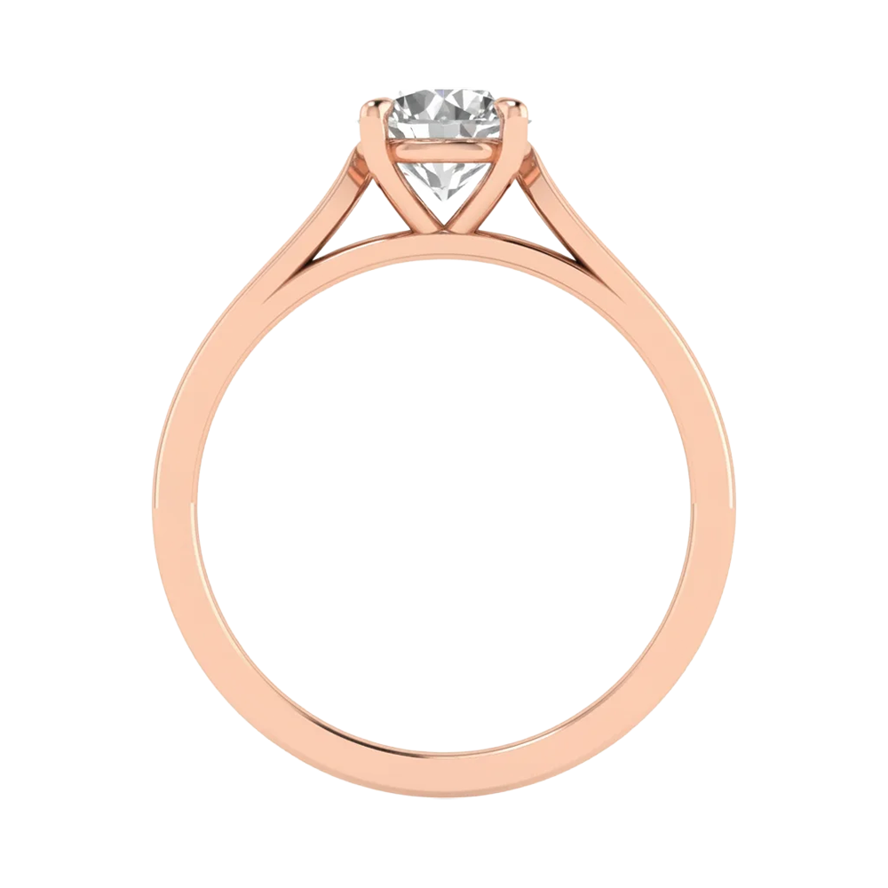 Solitaire 4 prong ronde diamant ring beschikbaar in 0.25 tot 5 karaat