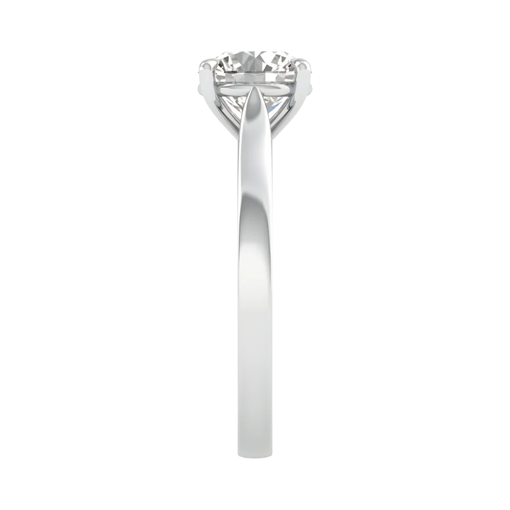 Solitaire 4 prong ronde diamant ring beschikbaar in 0.25 tot 5 karaat