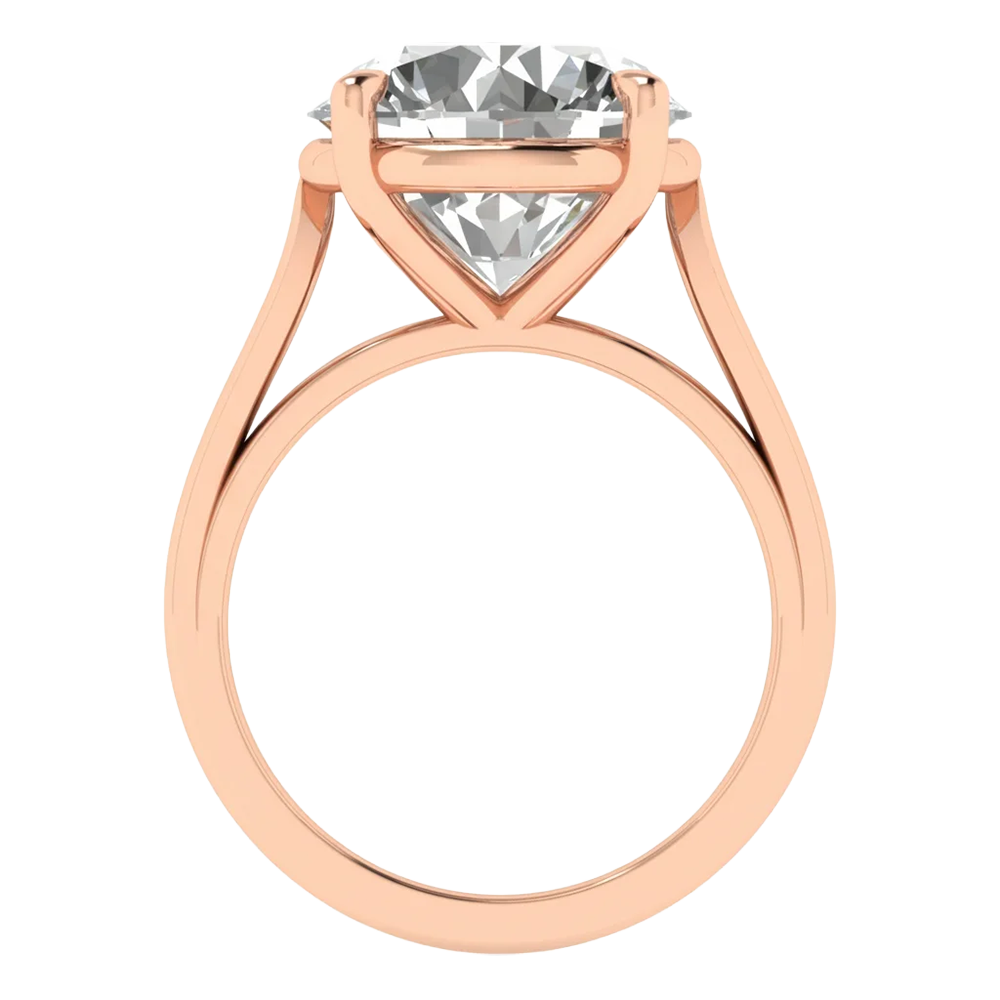 Solitaire 4 prong ronde diamant ring beschikbaar in 0.25 tot 5 karaat