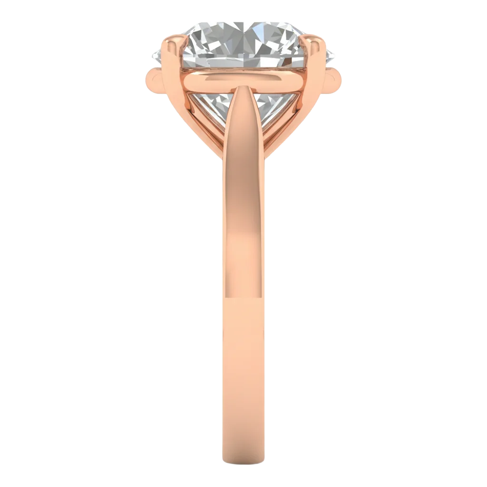 Solitaire 4 prong ronde diamant ring beschikbaar in 0.25 tot 5 karaat