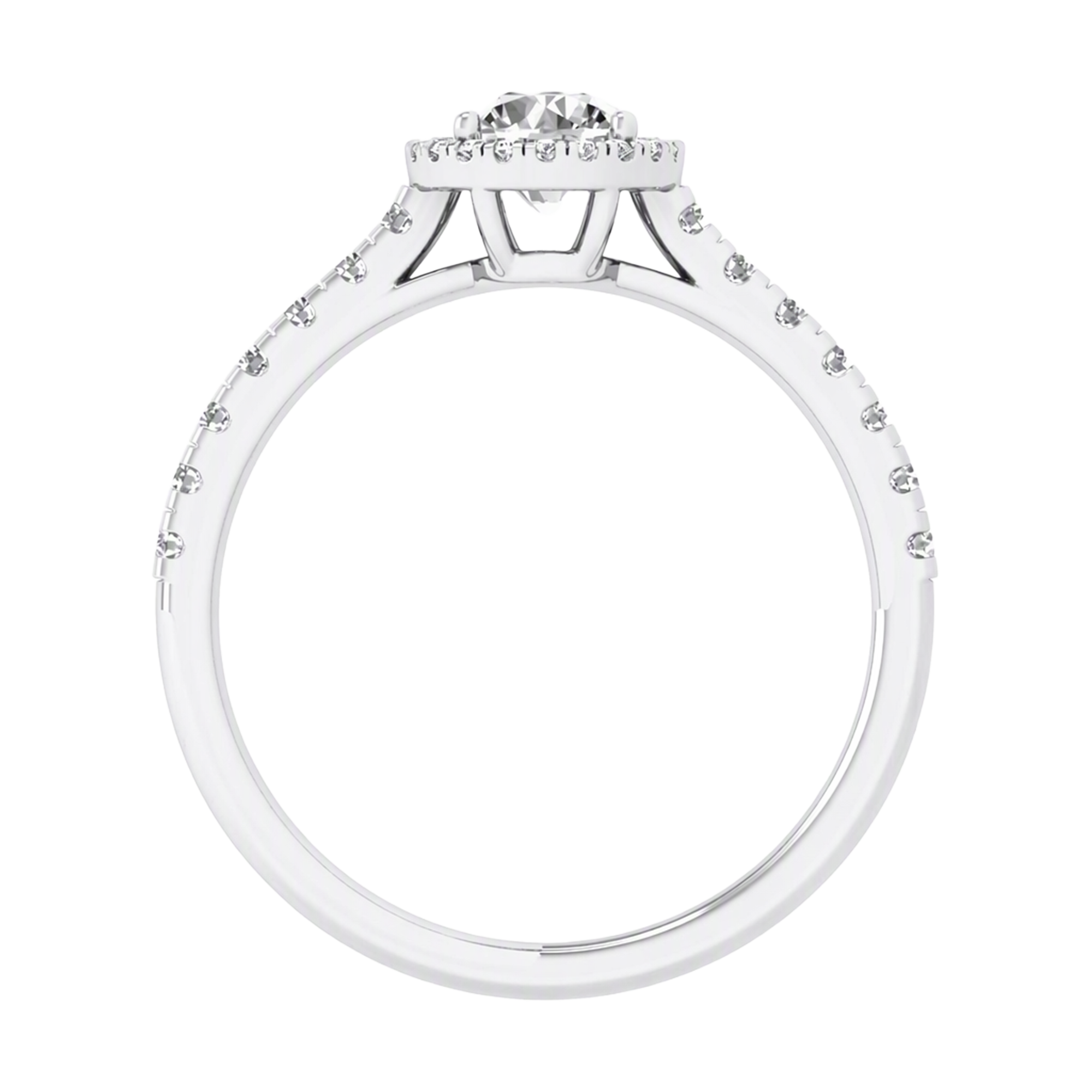 Round Halo Ring 0.8 to 3.7 Carat
