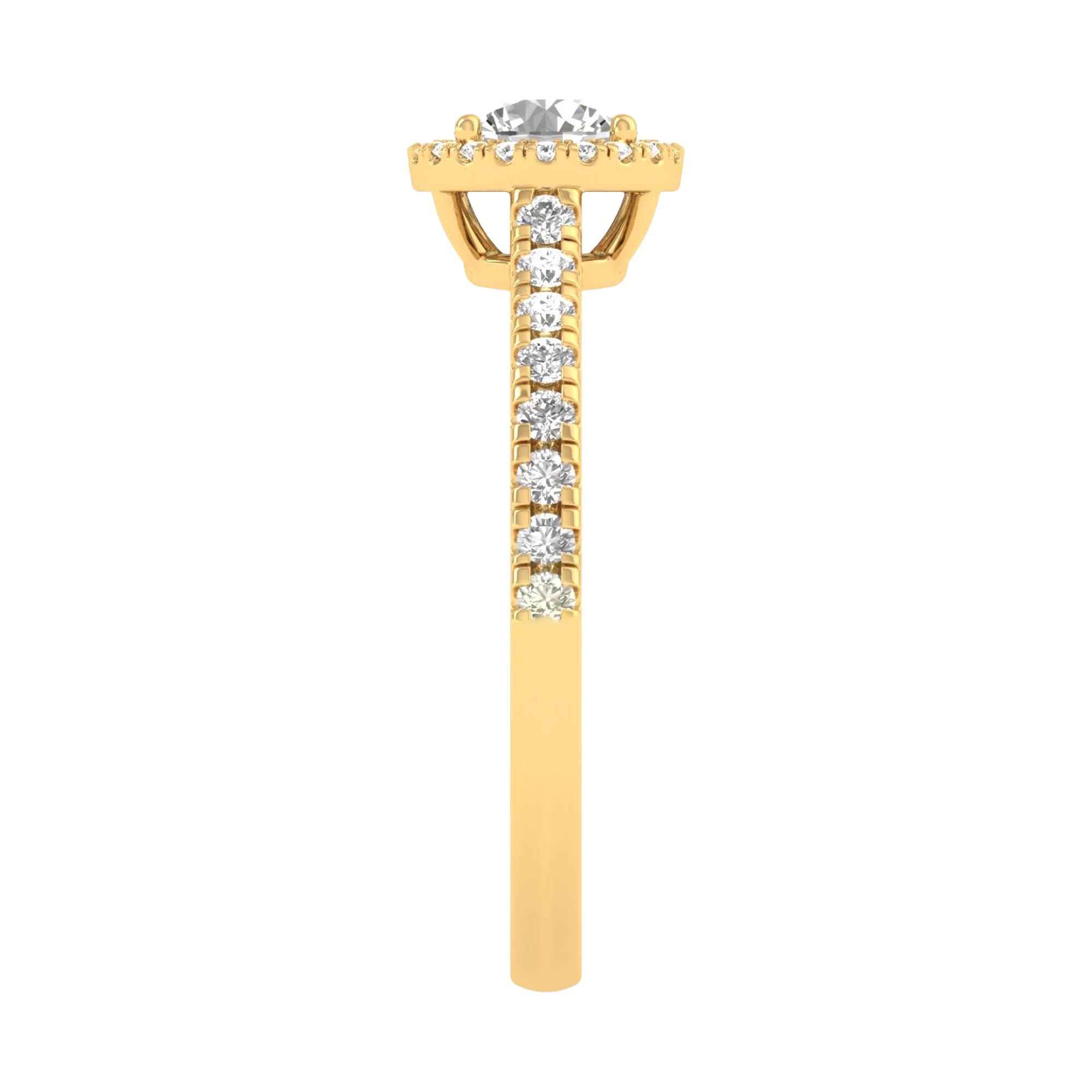 Round Halo Ring 0.8 to 3.7 Carat