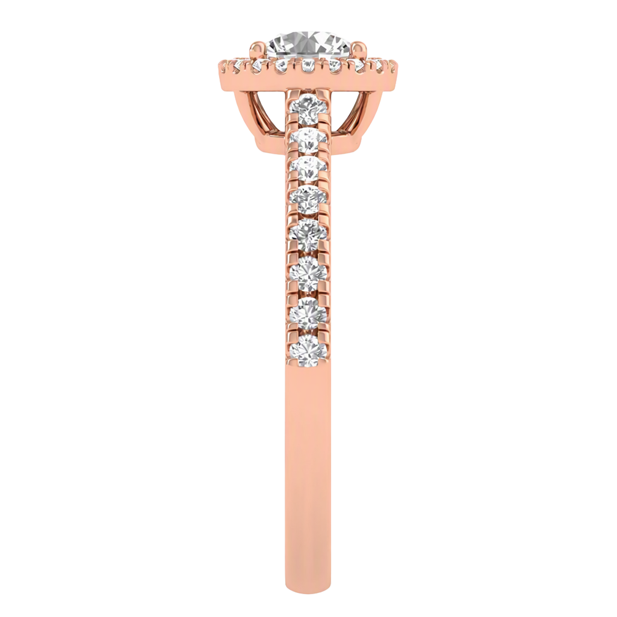 Round Halo Ring 0.8 to 3.7 Carat
