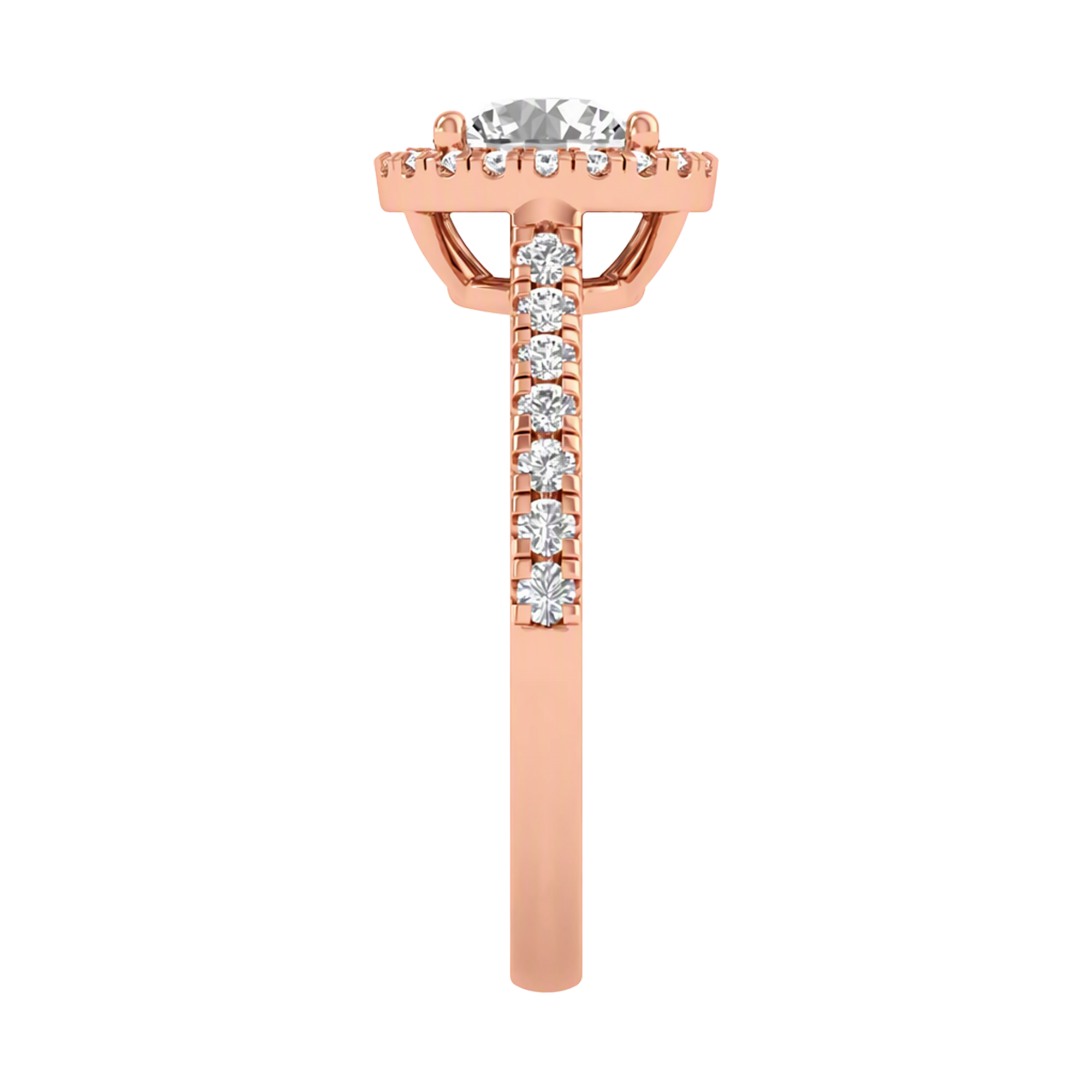 Round Halo Ring 0.8 to 3.7 Carat