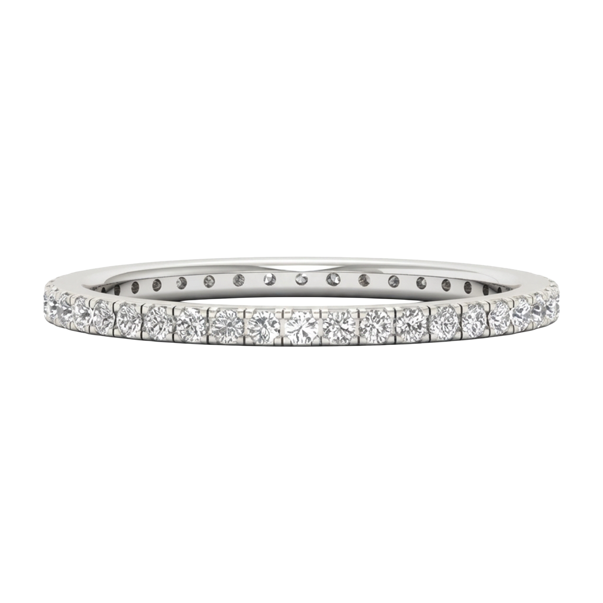 Ronde eternity ring 0,42 karaat volledig rondom gezet