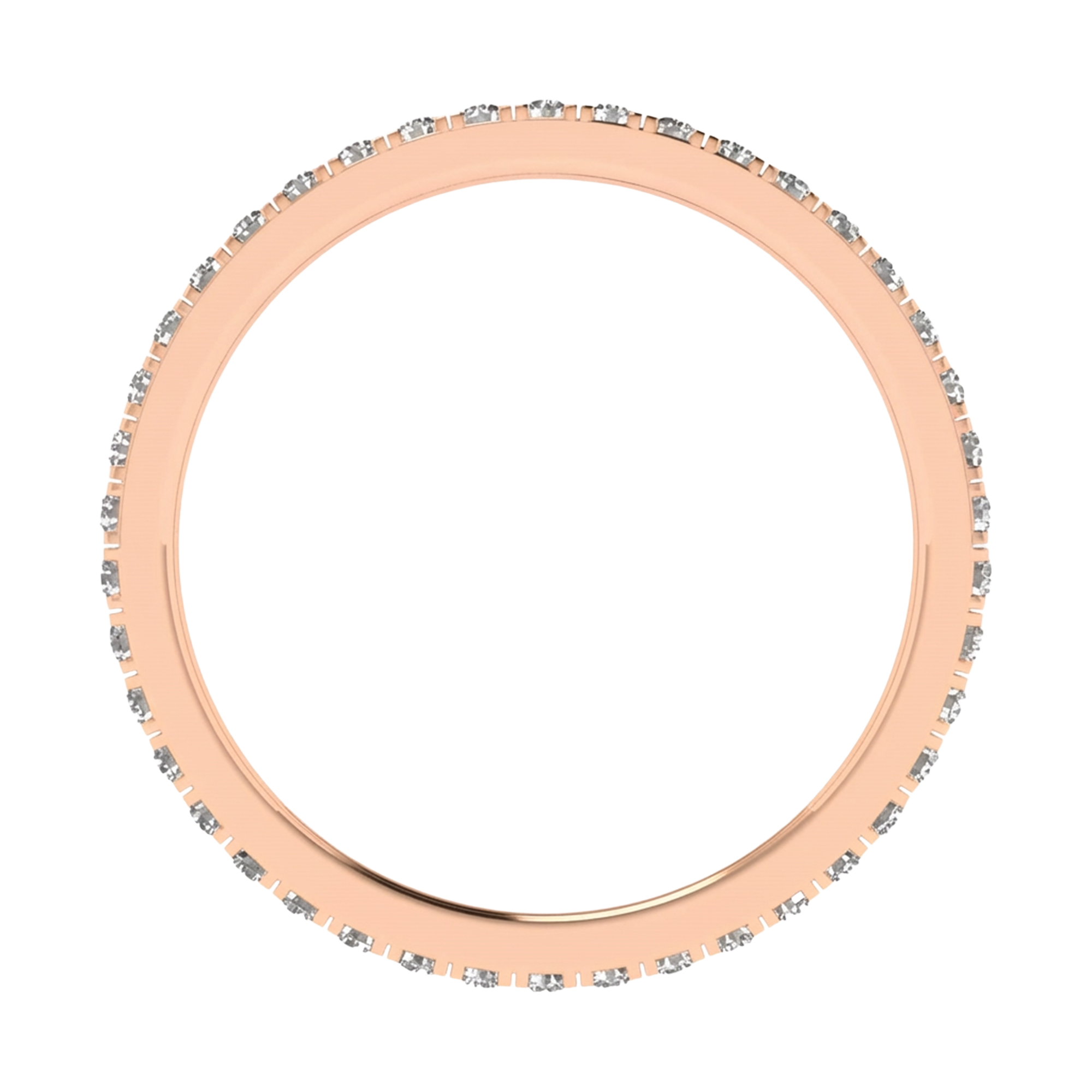 Ronde eternity ring 0,42 karaat volledig rondom gezet