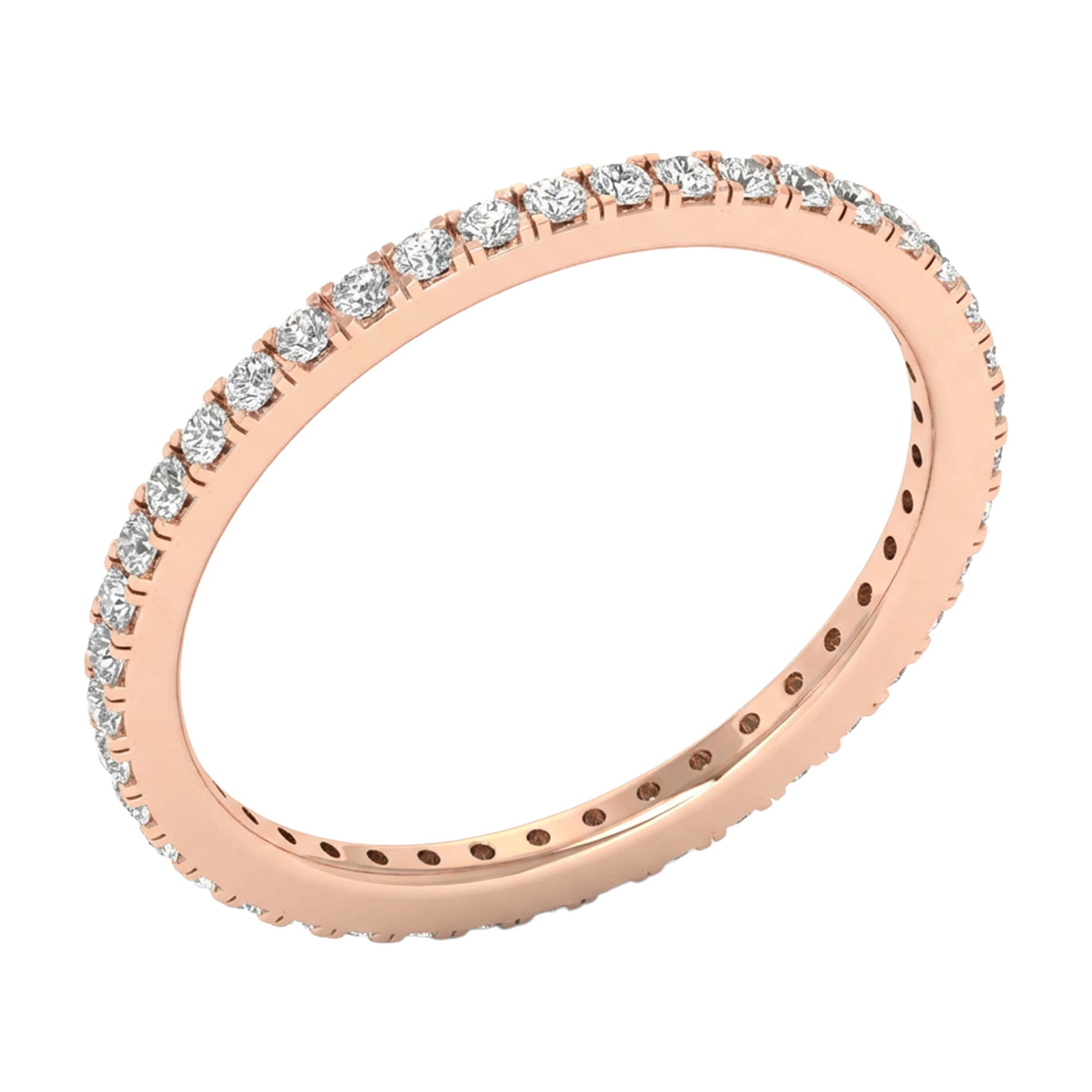 Ronde eternity ring 0,42 karaat volledig rondom gezet