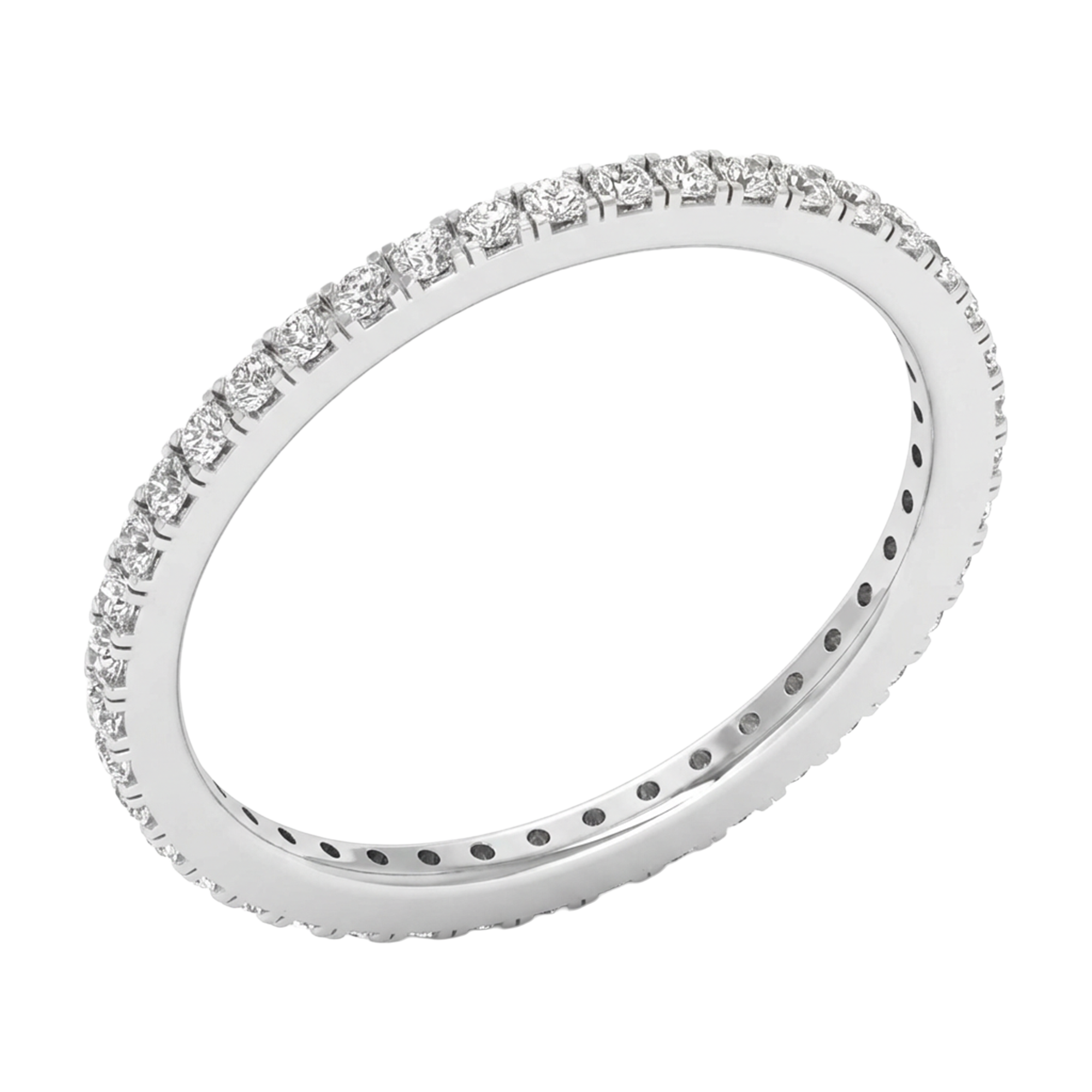Ronde eternity ring 0,42 karaat volledig rondom gezet