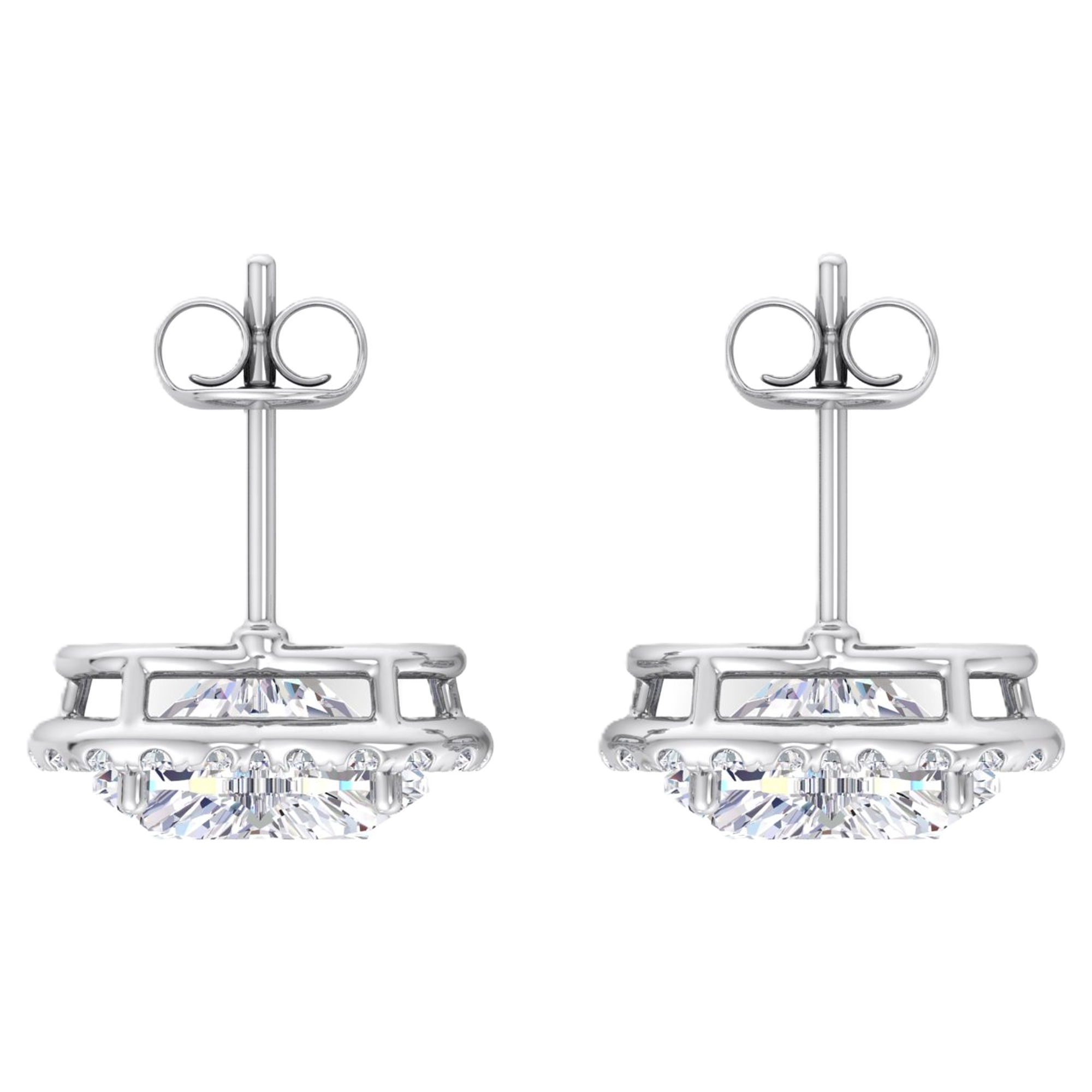 Oorbellen van 5.48 karaat met hoofdsteen in vorm Hart van 2,55 karaat - 207