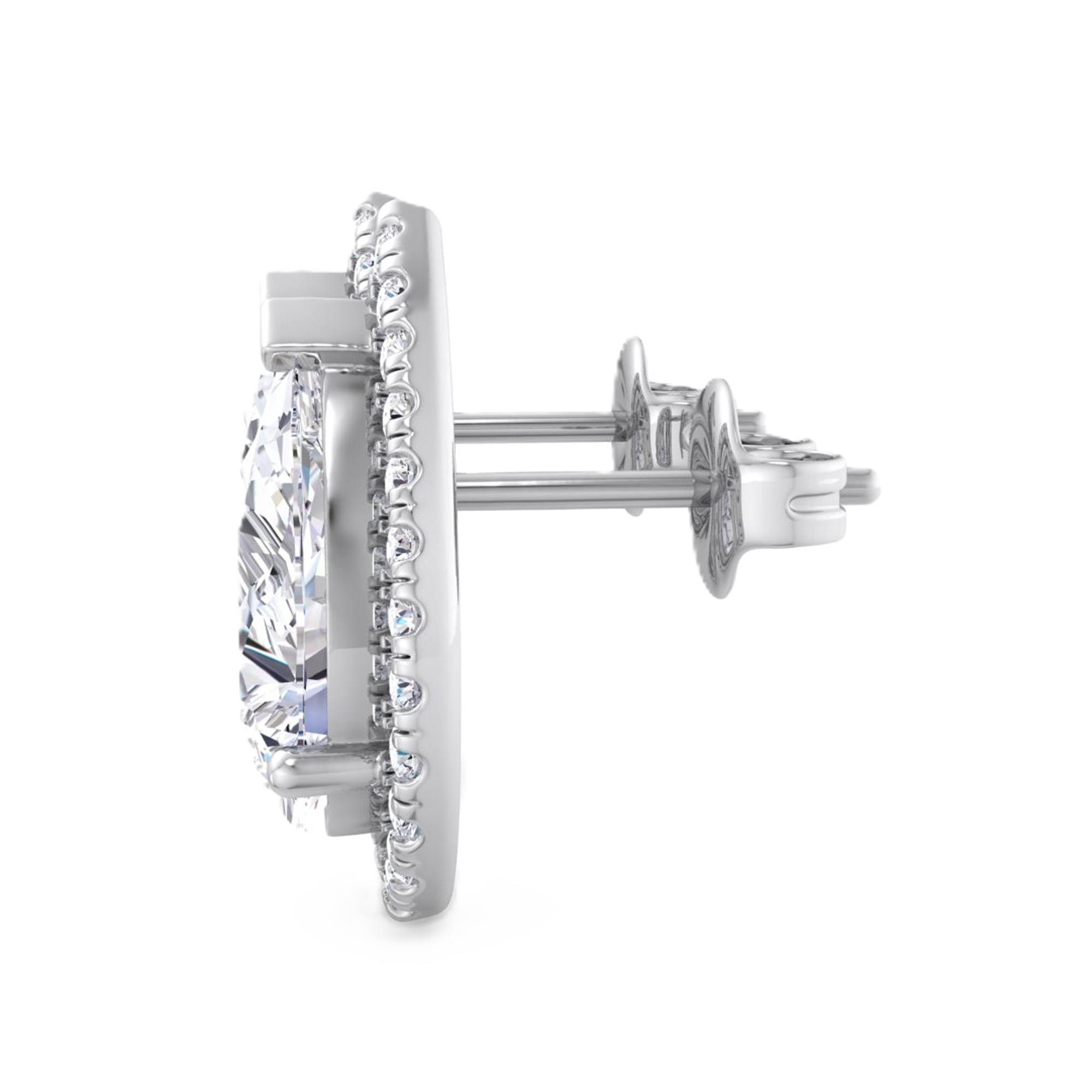 Oorbellen van 4.78 karaat met hoofdsteen in vorm Peer van 2,15 karaat - 217
