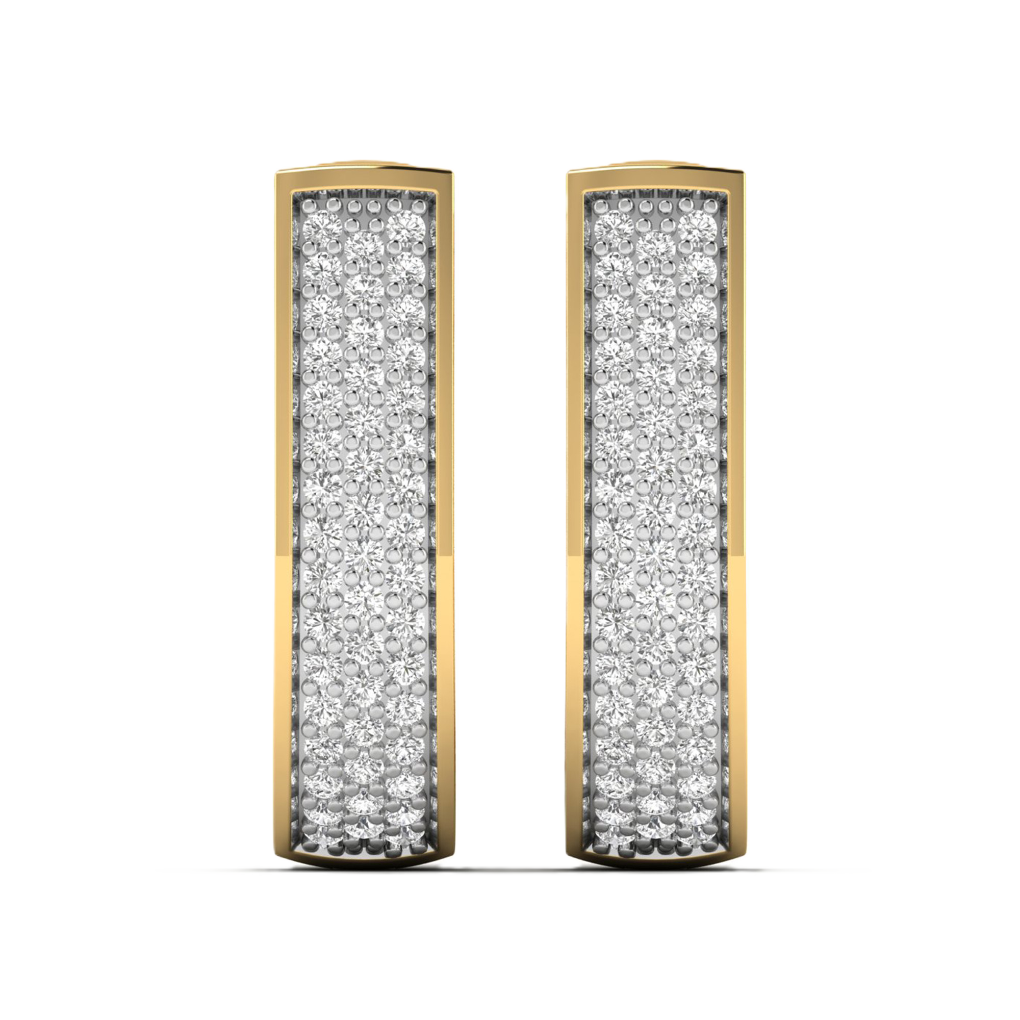 Oorbellen van 0.56 karaat met hoofdsteen in vorm Rond van 0,006 karaat - 542