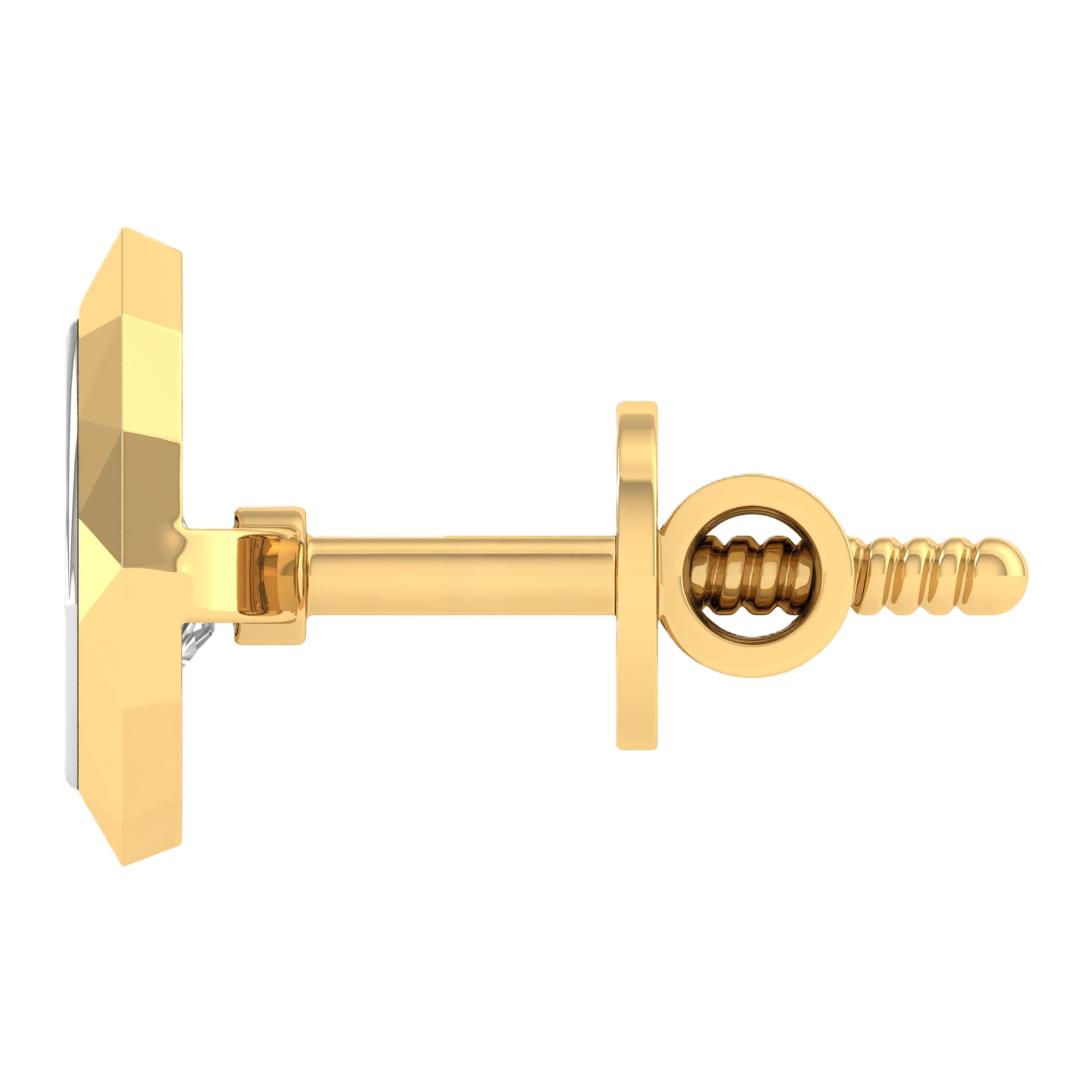 Oorbellen van 0.5 tot 2 karaat met hoofdsteen in vorm Peer - 013