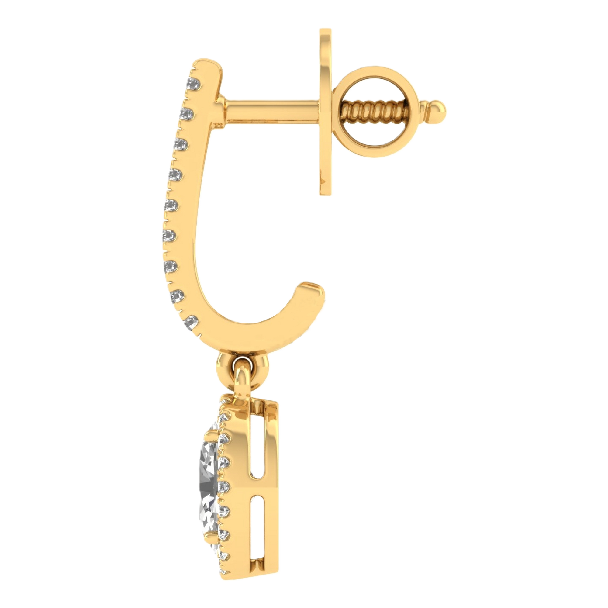 Oorbellen van 1.32 tot 4.56 karaat met hoofdsteen in vorm Ovaal - 088