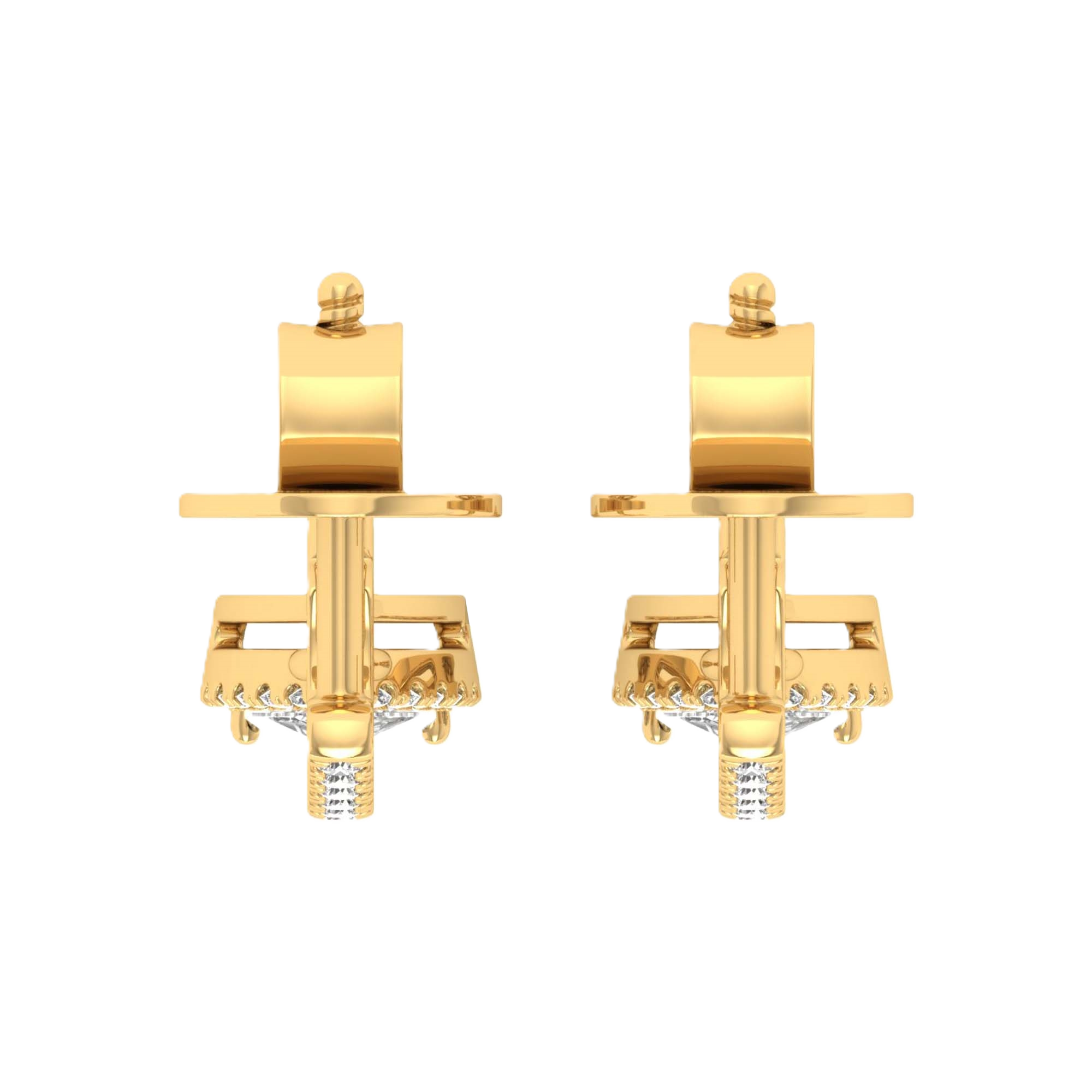 Oorbellen van 1.34 tot 4.36 karaat met hoofdsteen in vorm Peer - 103