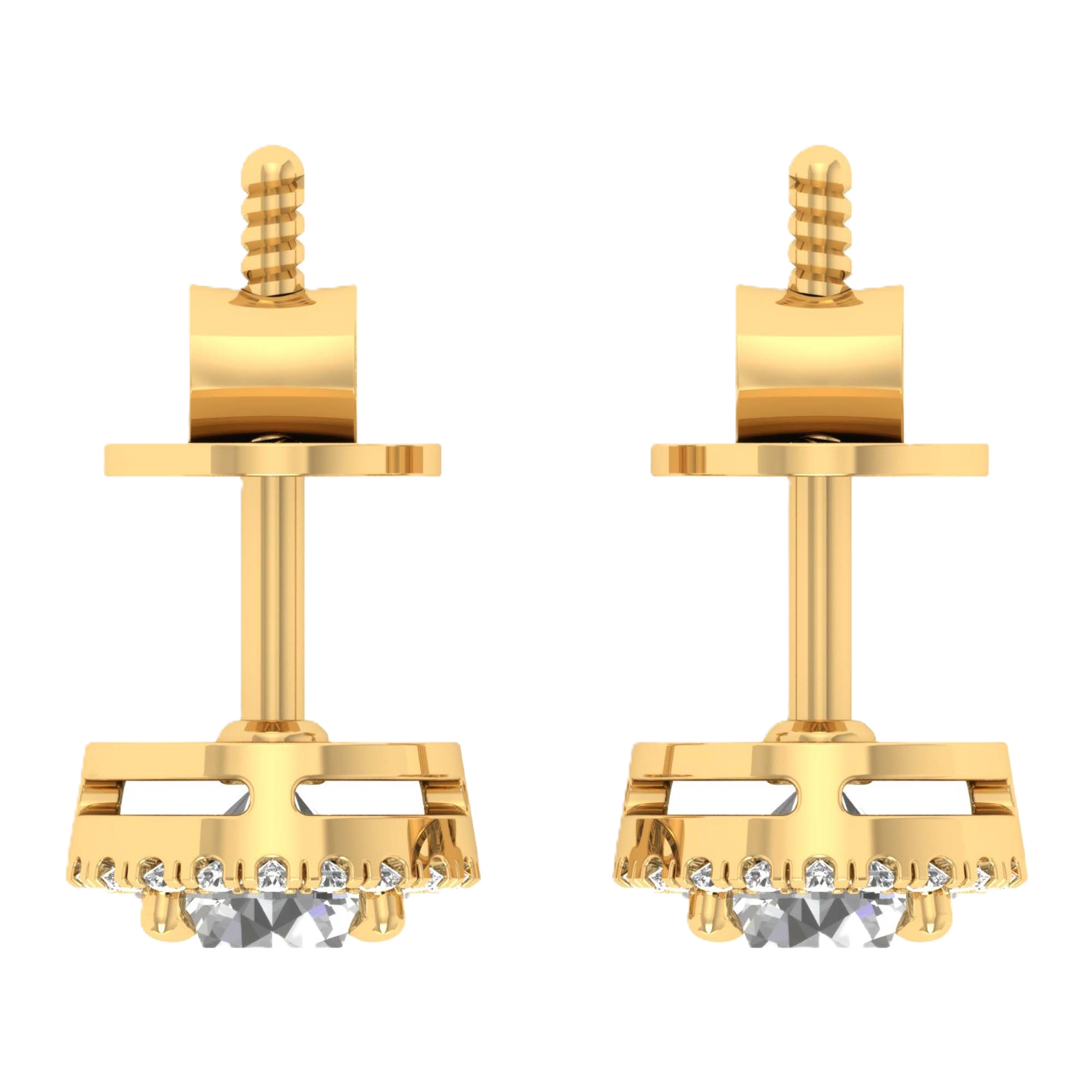 Oorbellen van 1.16 tot 5.52 karaat met hoofdsteen in vorm Rond - 197