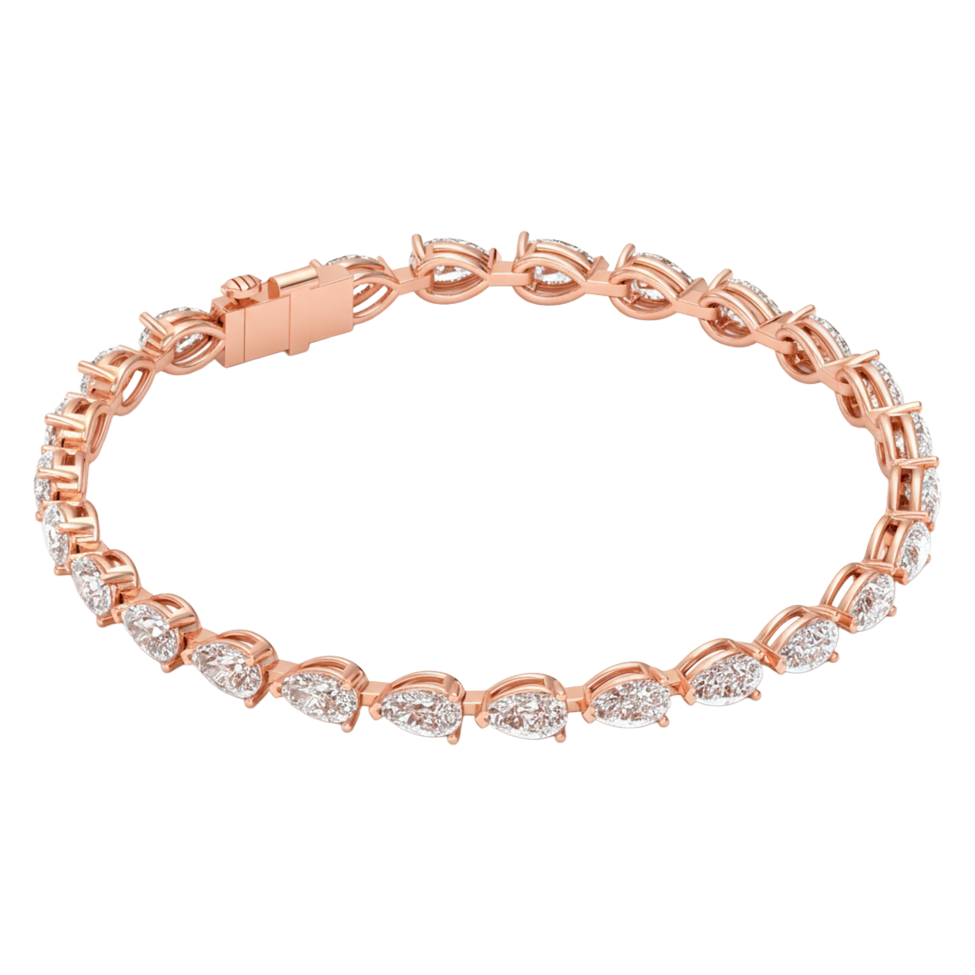 Lilou Diamanten Tennisarmband Peer - 8.9ct